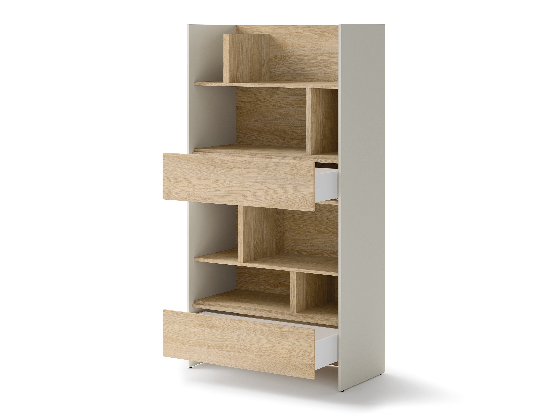 Boekenkast Concept Pro Lenart Levfere 152 (Kasjmier + Eiken)