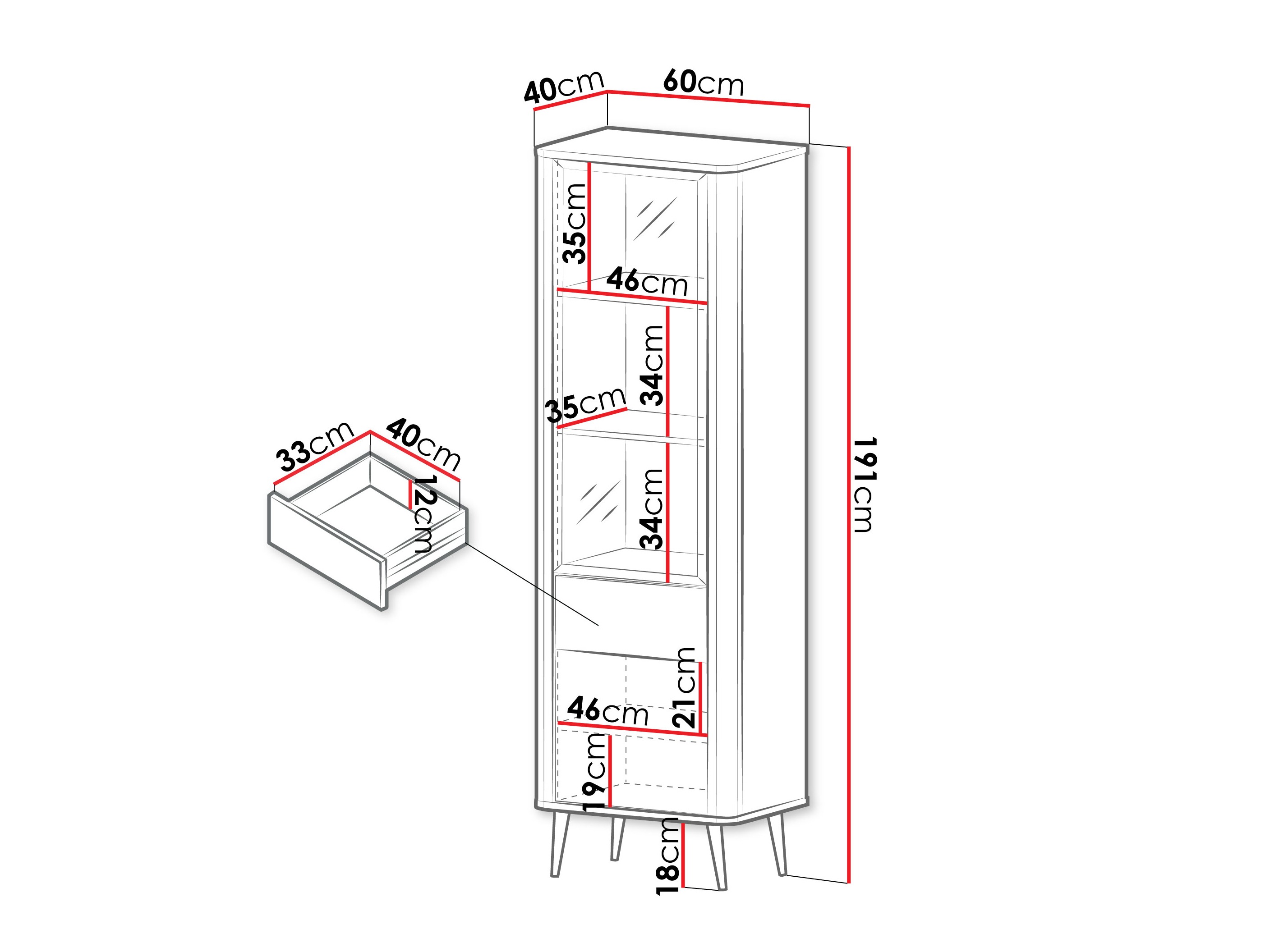 Boekenkast Lufela 102 (Kasjmier + Grijs marmer)