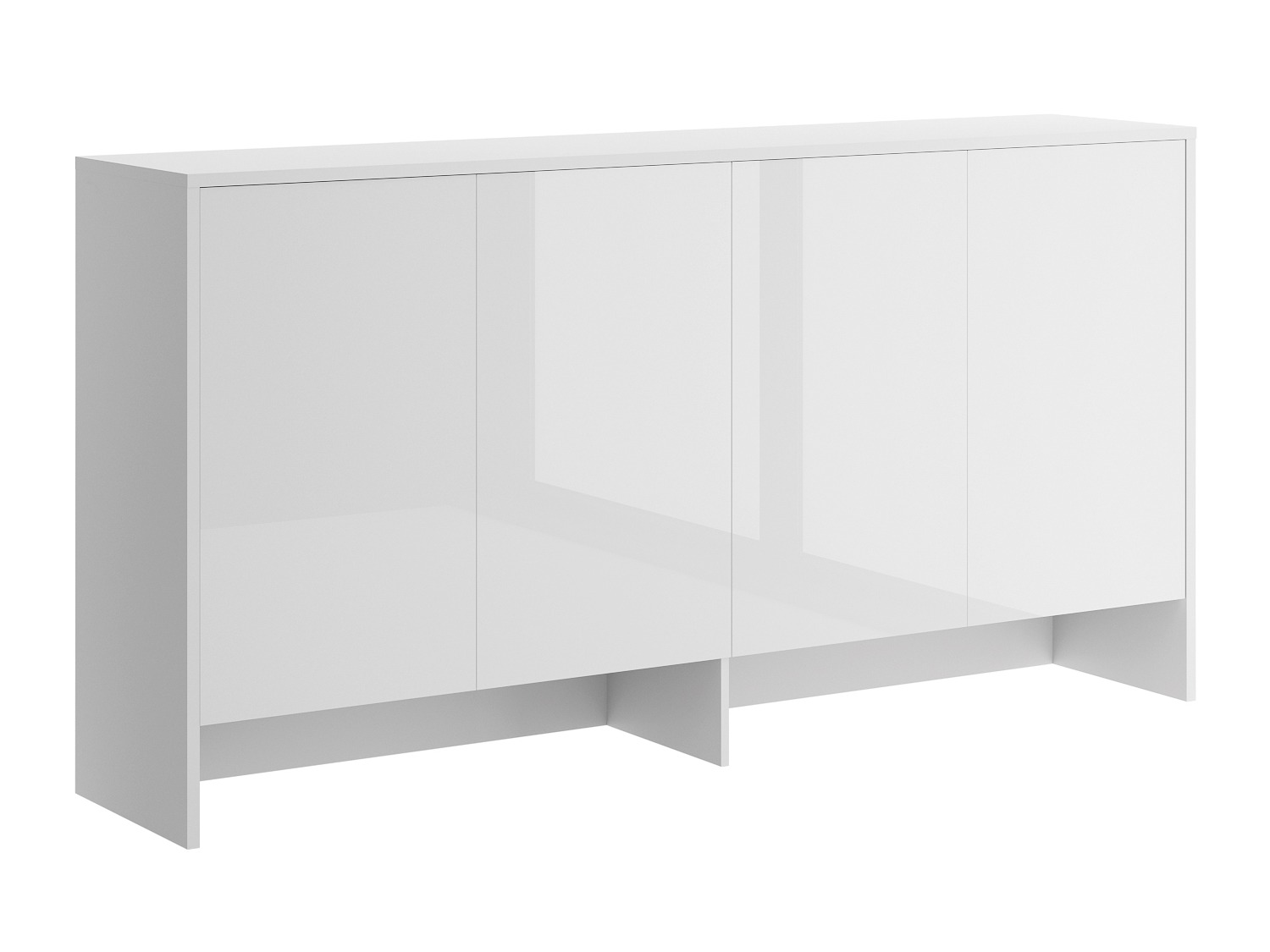 Dressoir Concept Pro Lenart Levfere 120 (Wit + Glanzend wit)