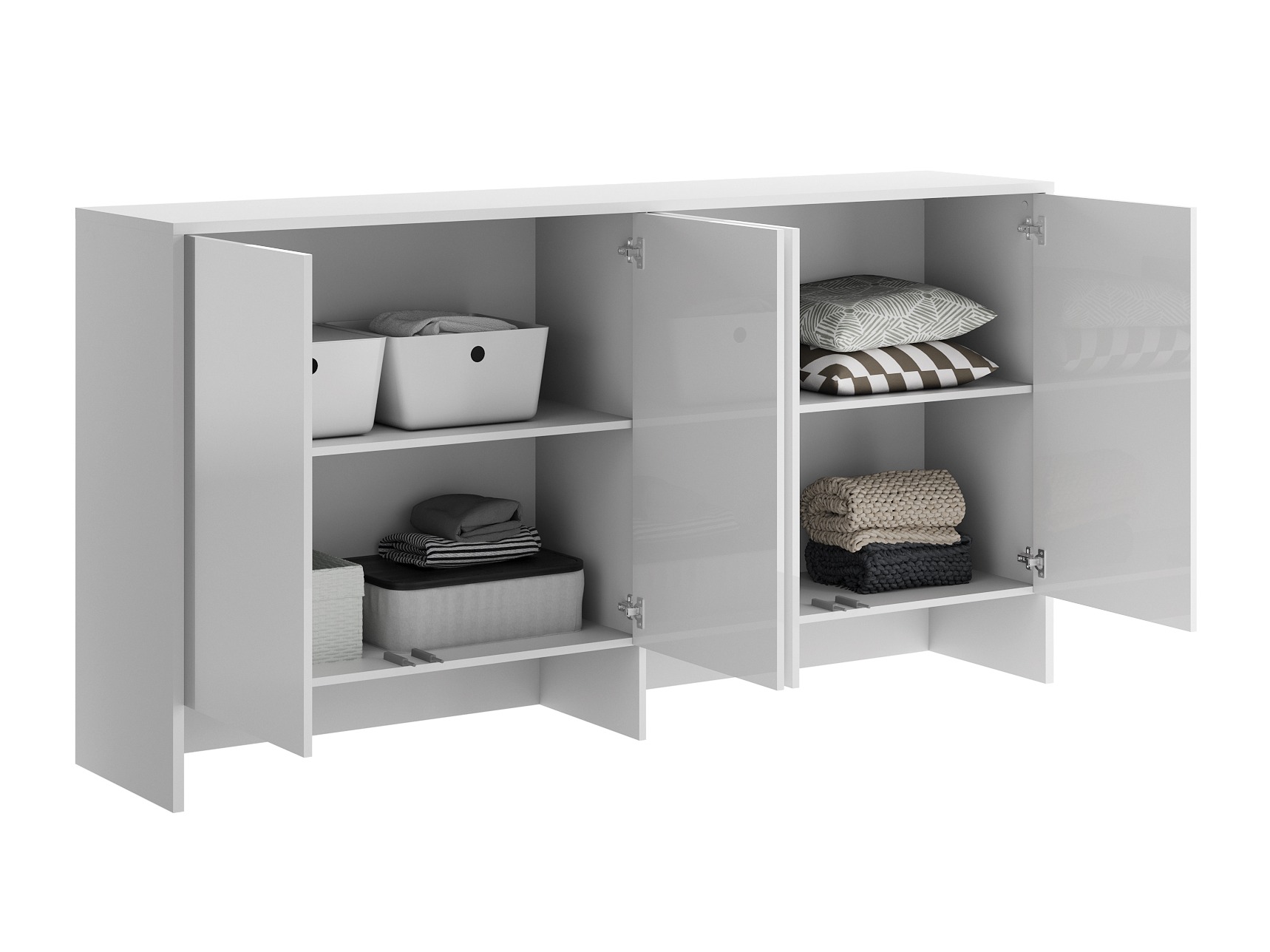 Dressoir Concept Pro Lenart Levfere 120 (Wit + Glanzend wit)