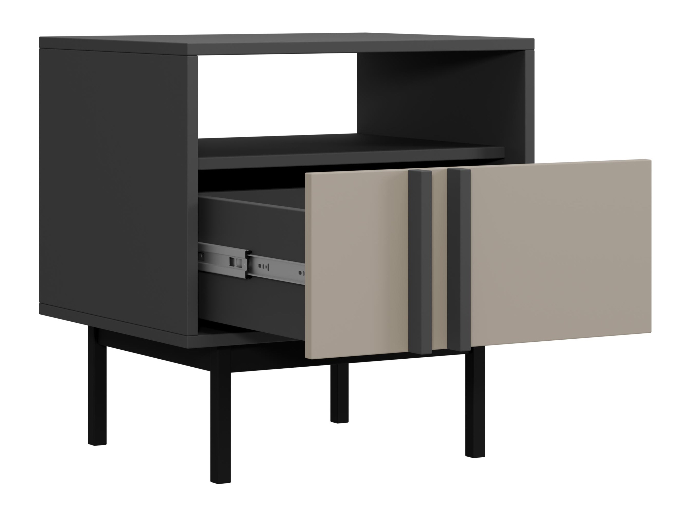 Nachtkastje Levali 112 (Stoffig groen)