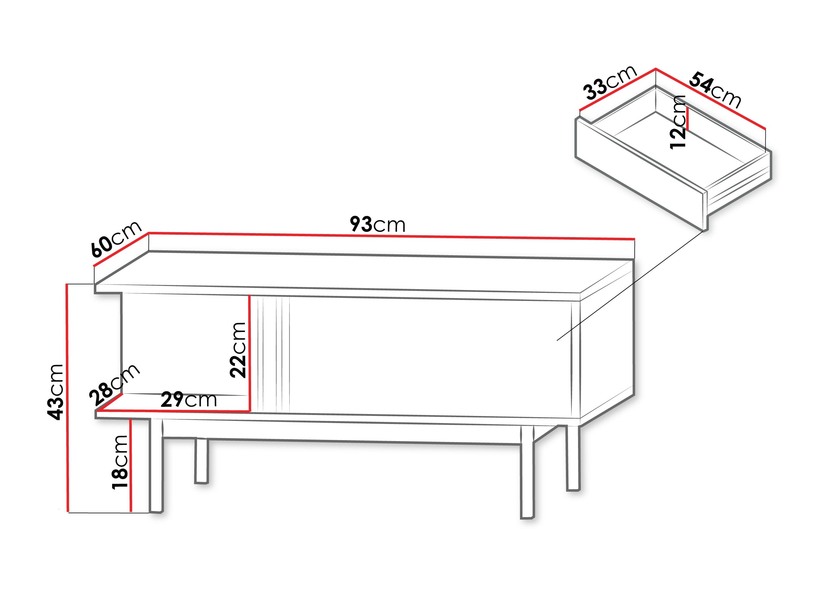Salontafel Levali 111 (Beige)