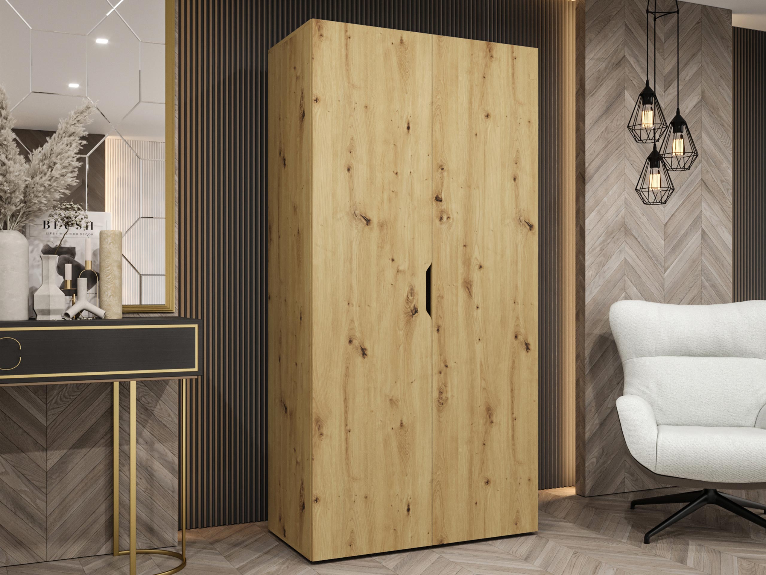 Kledingkast Hartford 509 (Artisan eiken)