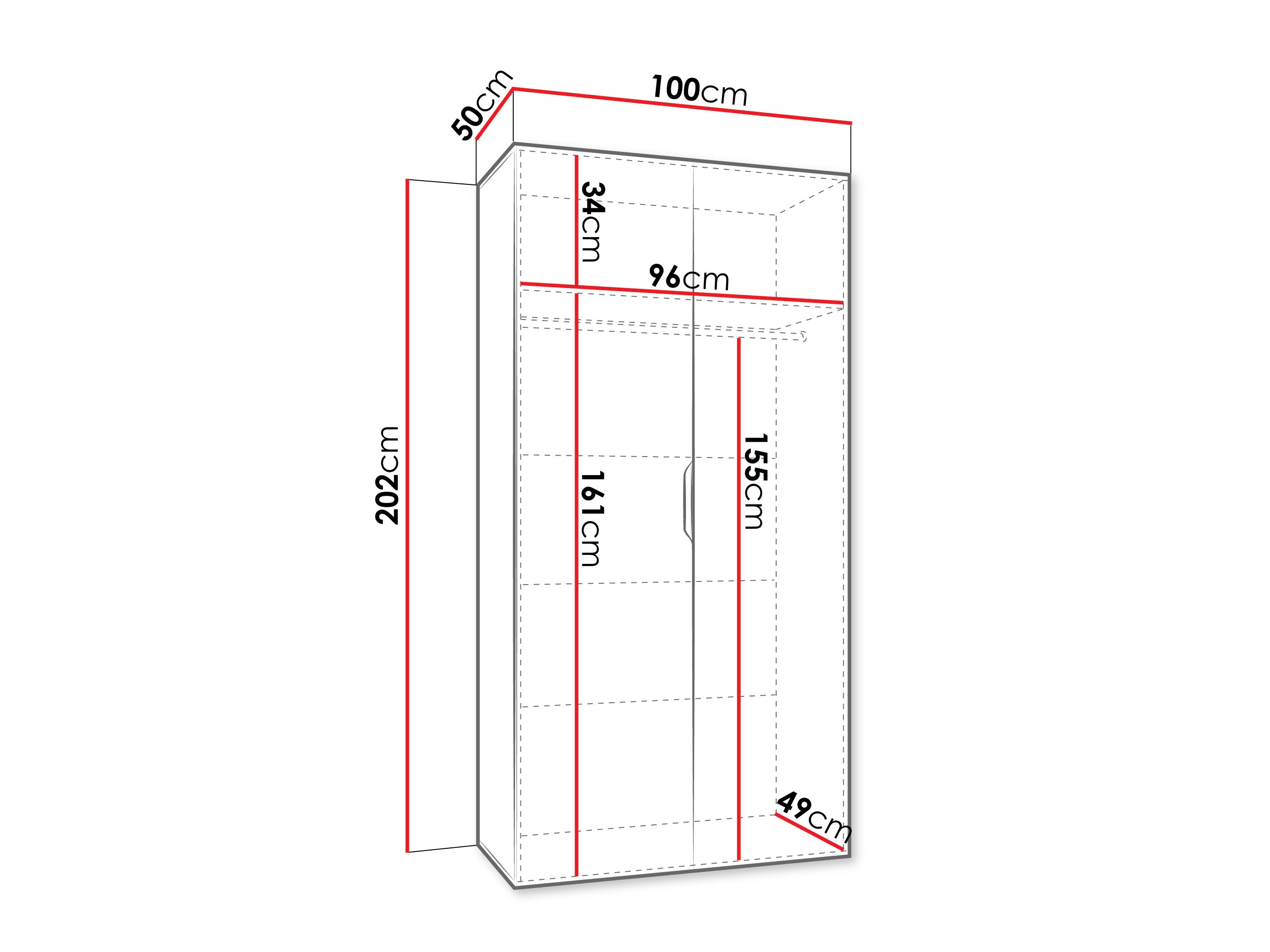 Kledingkast Hartford 509 (Kasjmier)