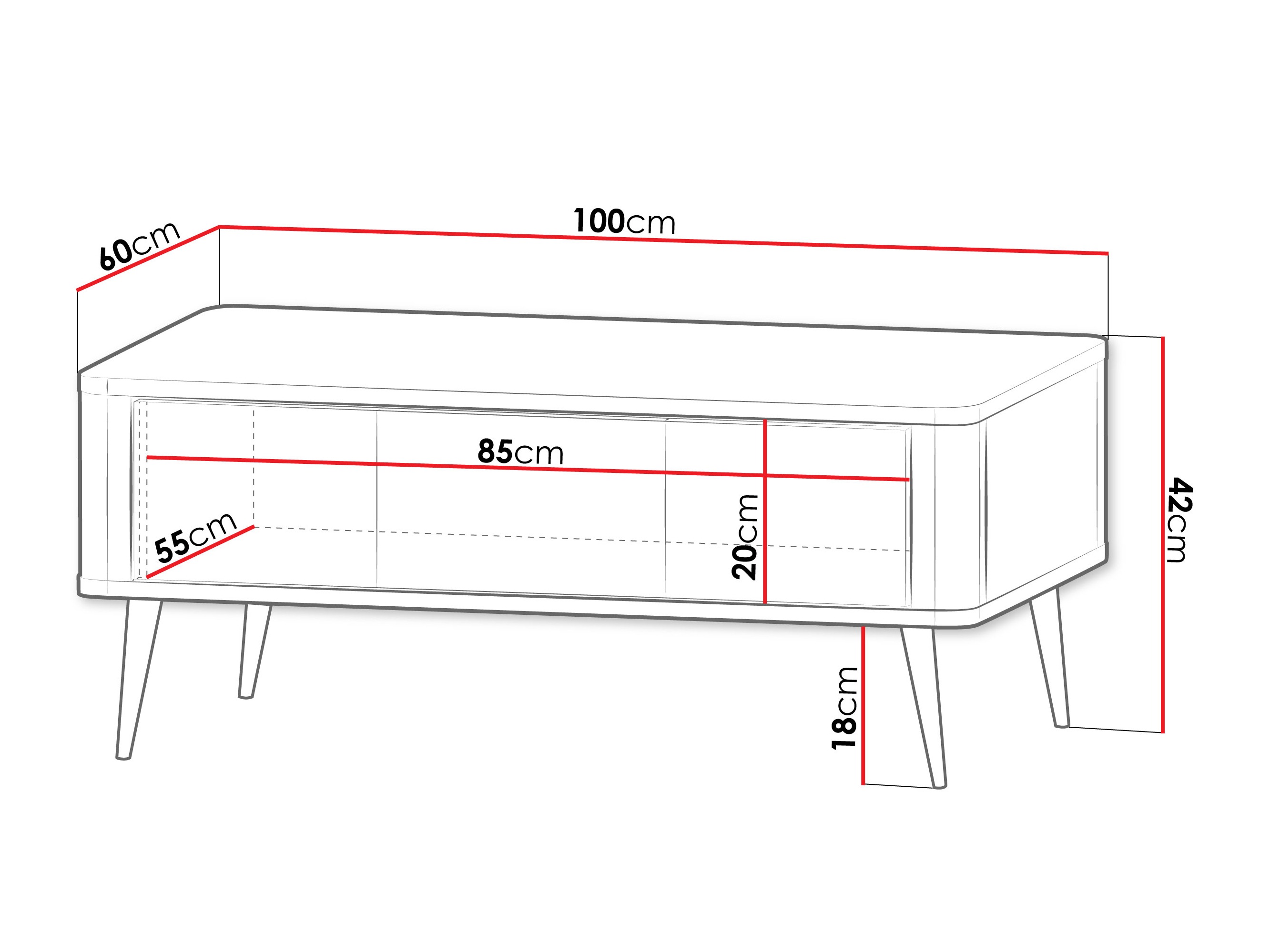 Salontafel Lufela 115 (Kasjmier + Grijs marmer)