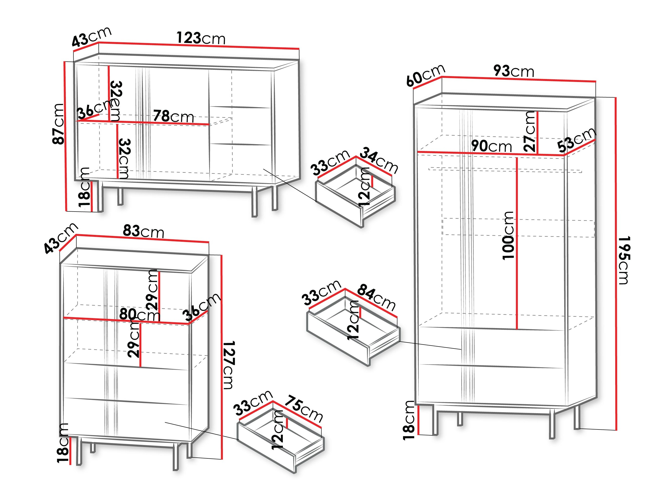 Woonkamerset Levali 116 (Eiken)