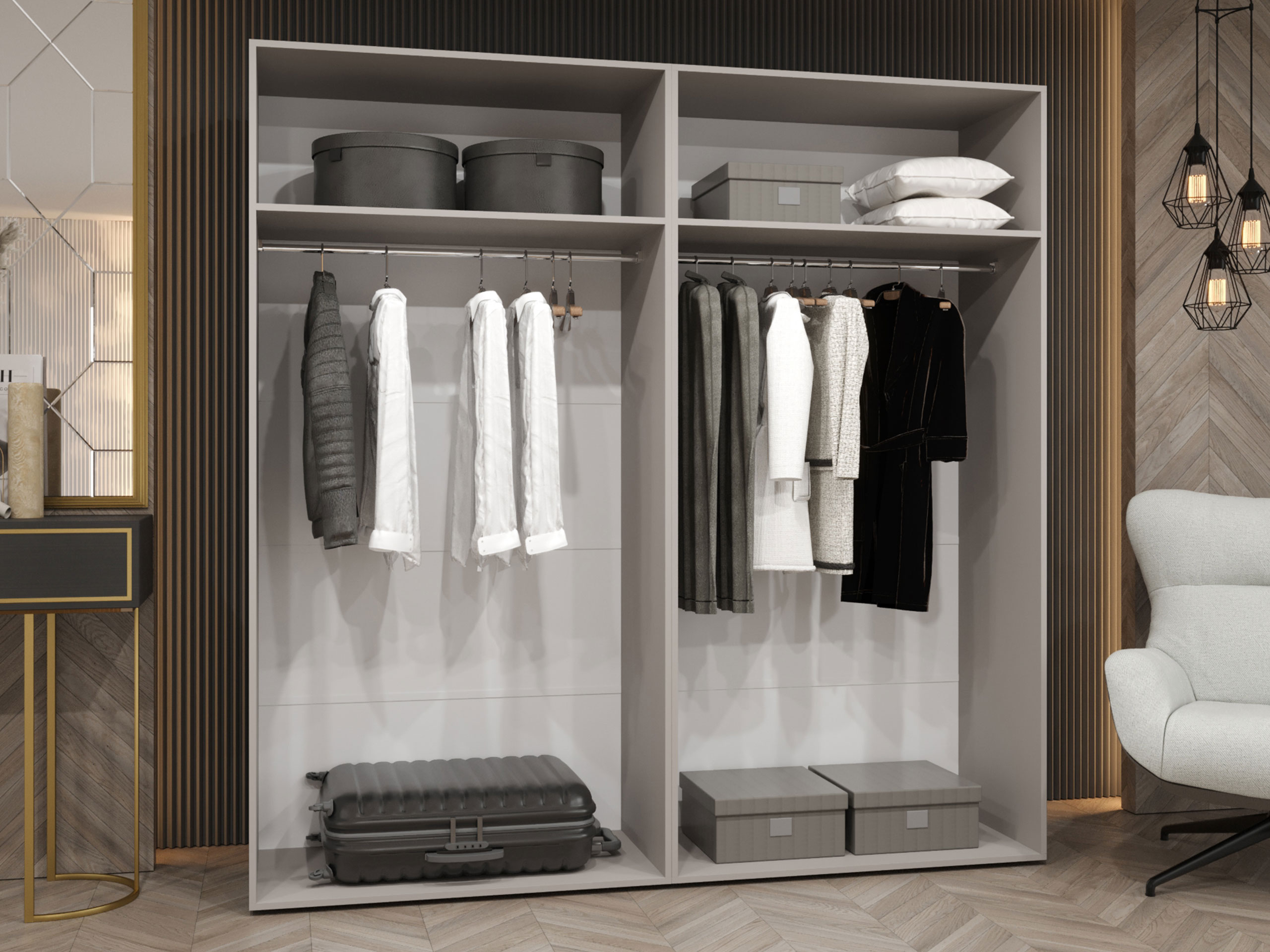 Kledingkast Hartford 513 (Wit)