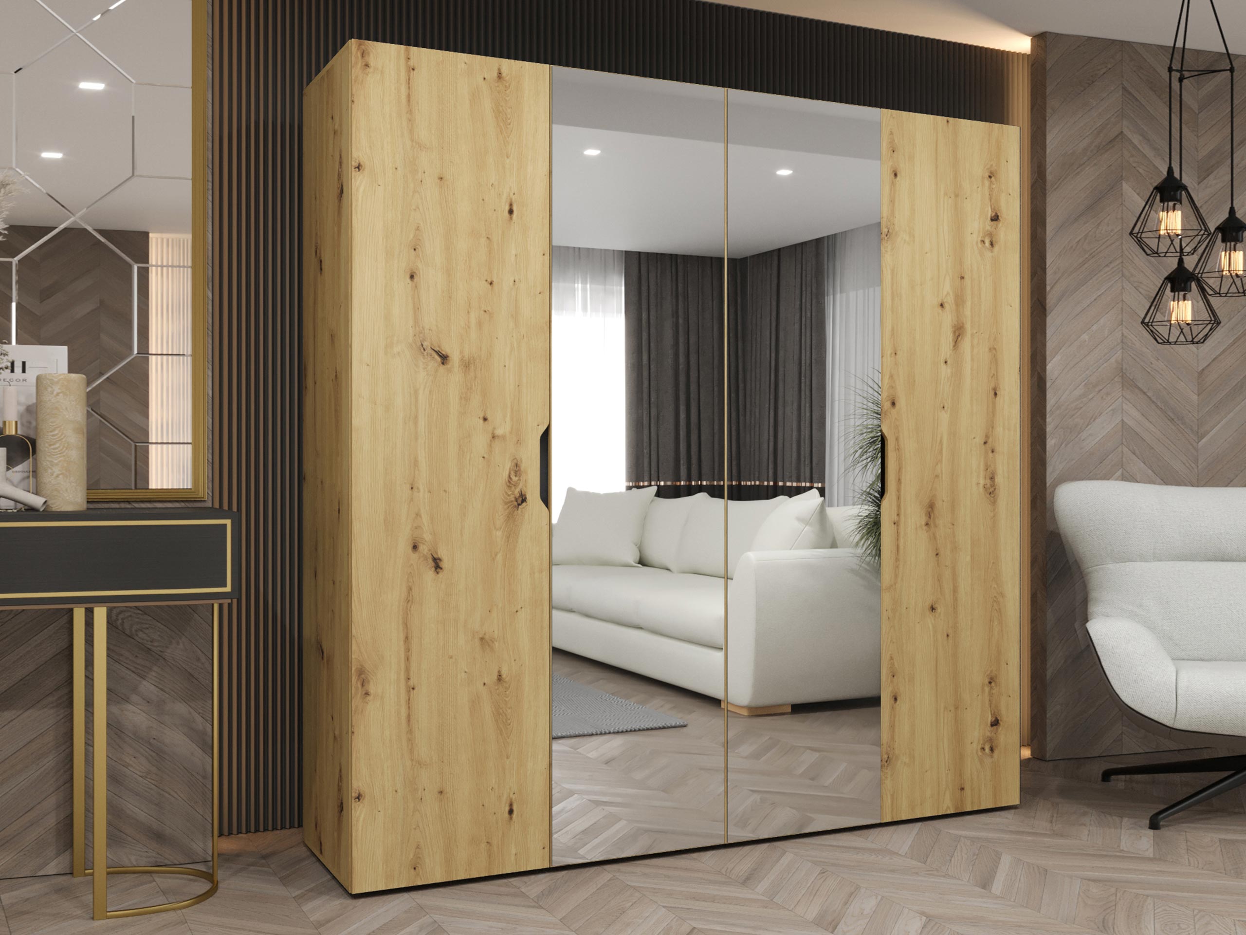 Kledingkast Hartford 514 (Artisan eiken)