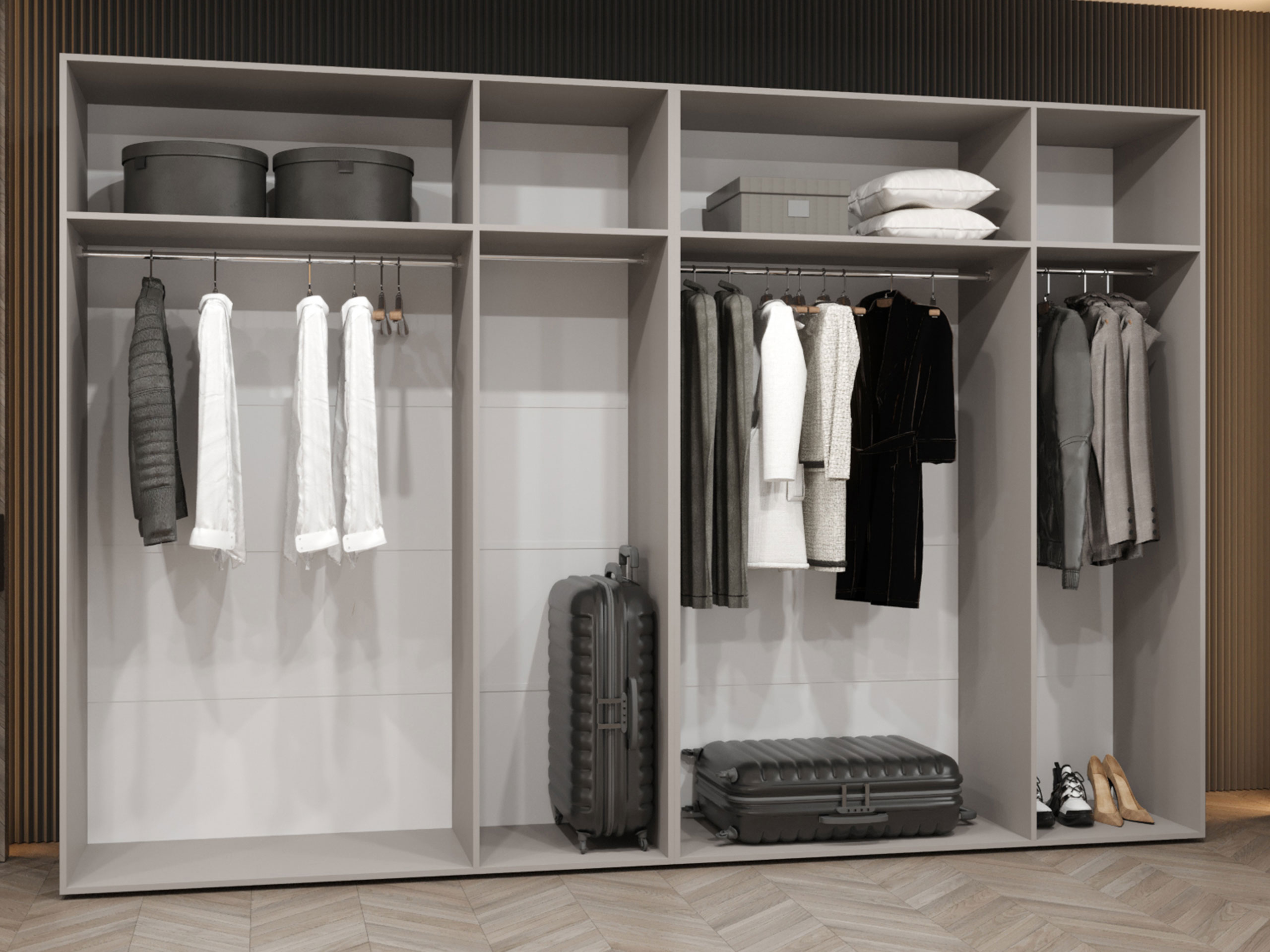 Kledingkast Hartford 517 (Zwart)