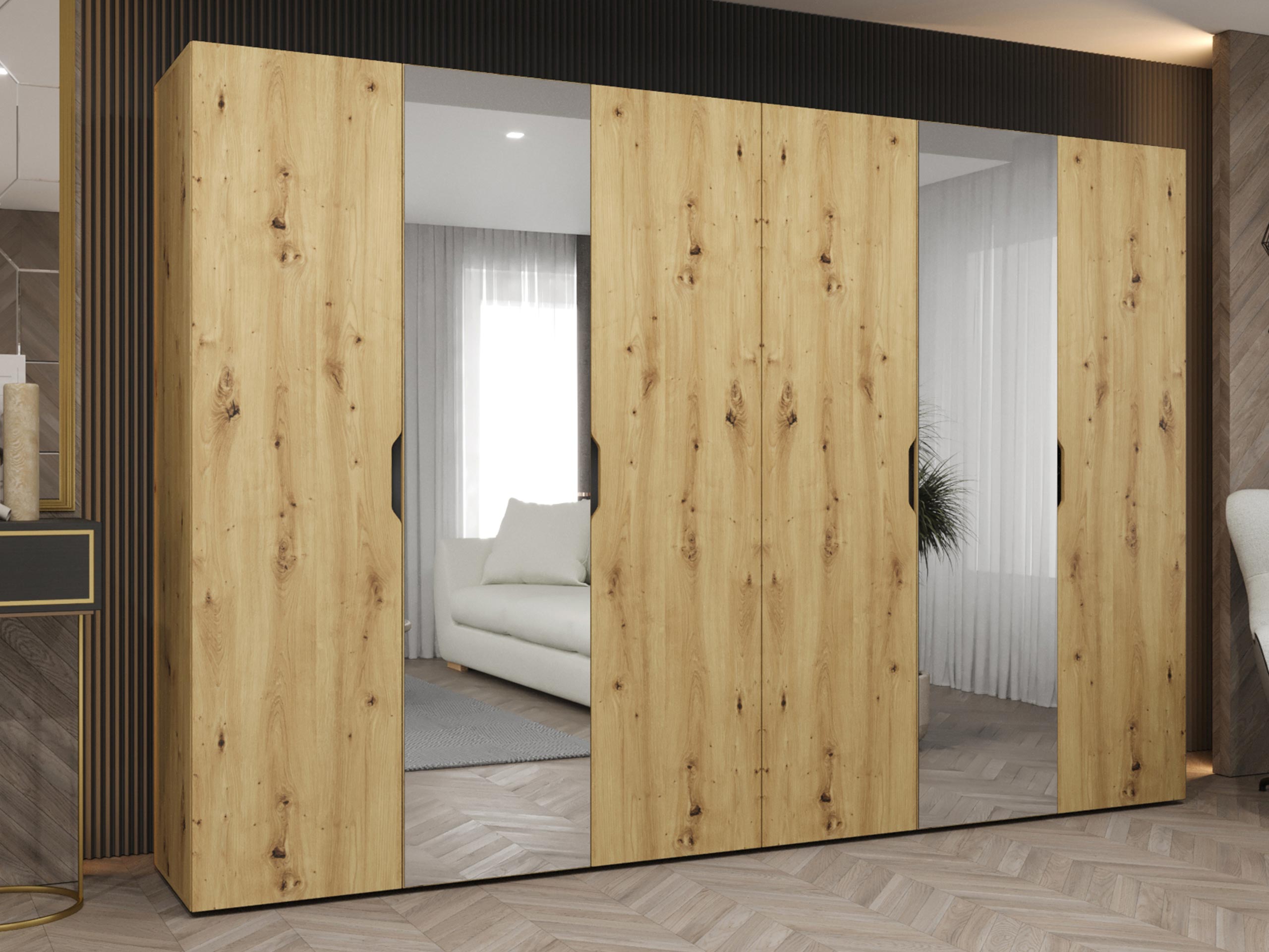 Kledingkast Hartford 518 (Artisan eiken)