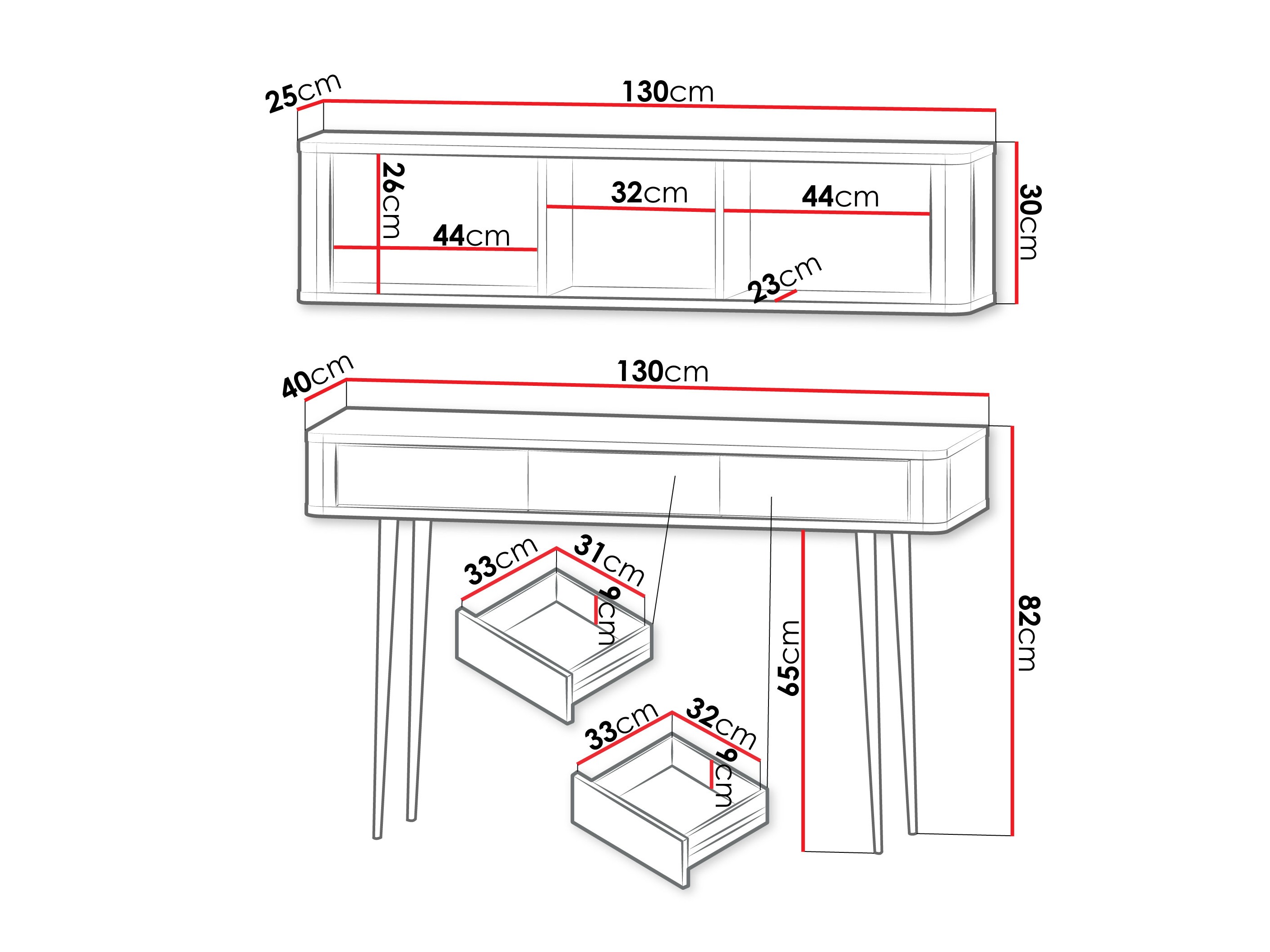 Thuiskantoorset Lufela 123 (Kasjmier + Notenhout)