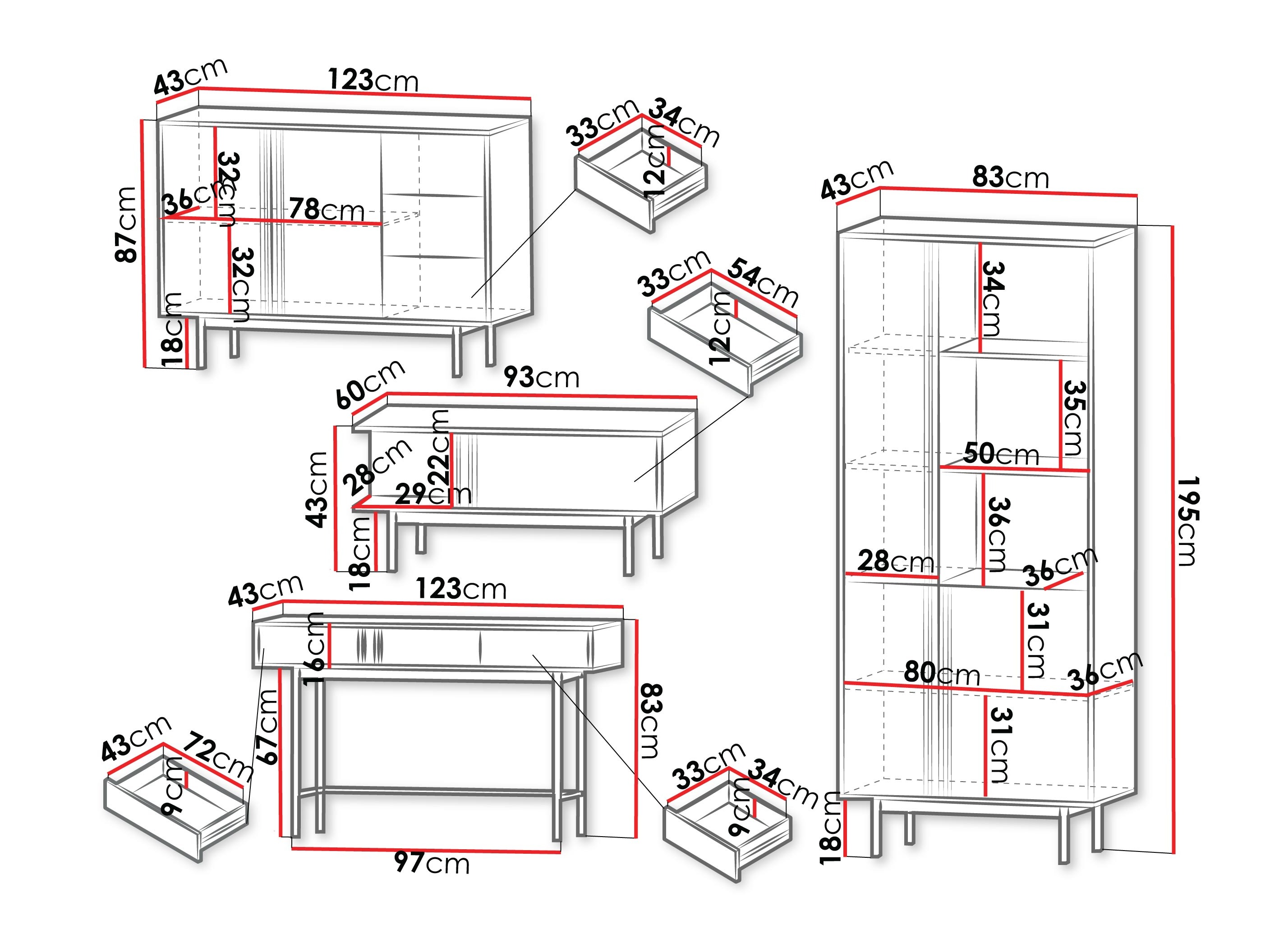 Woonkamerset Levali 117 (Stoffig groen)