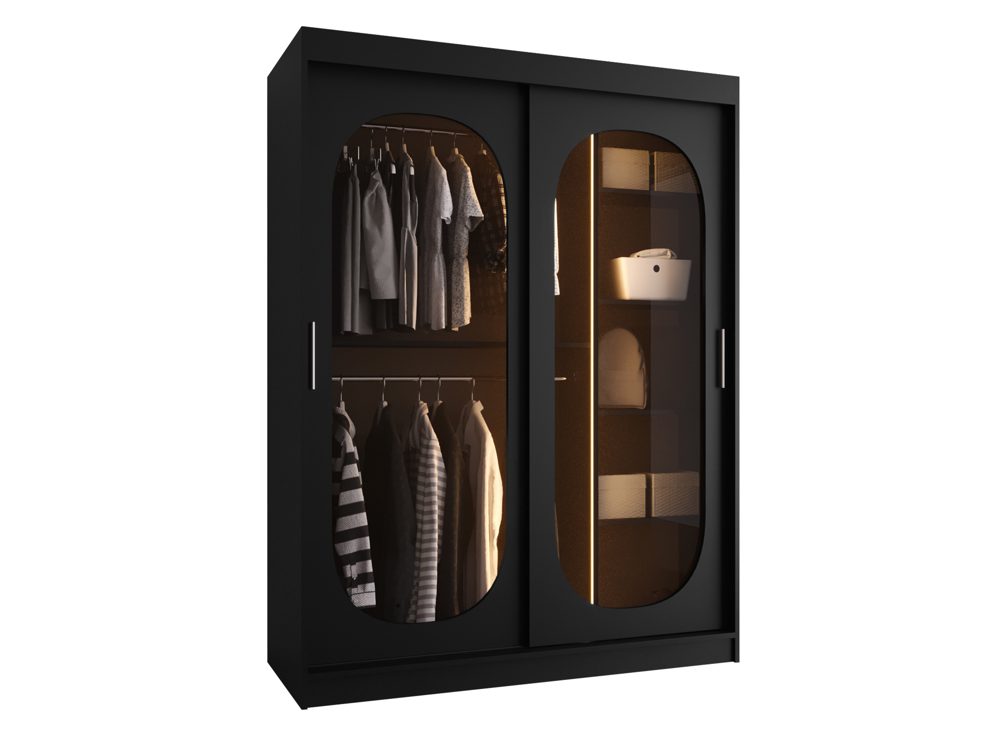 Kledingkast Hartford 519 (Zwart)