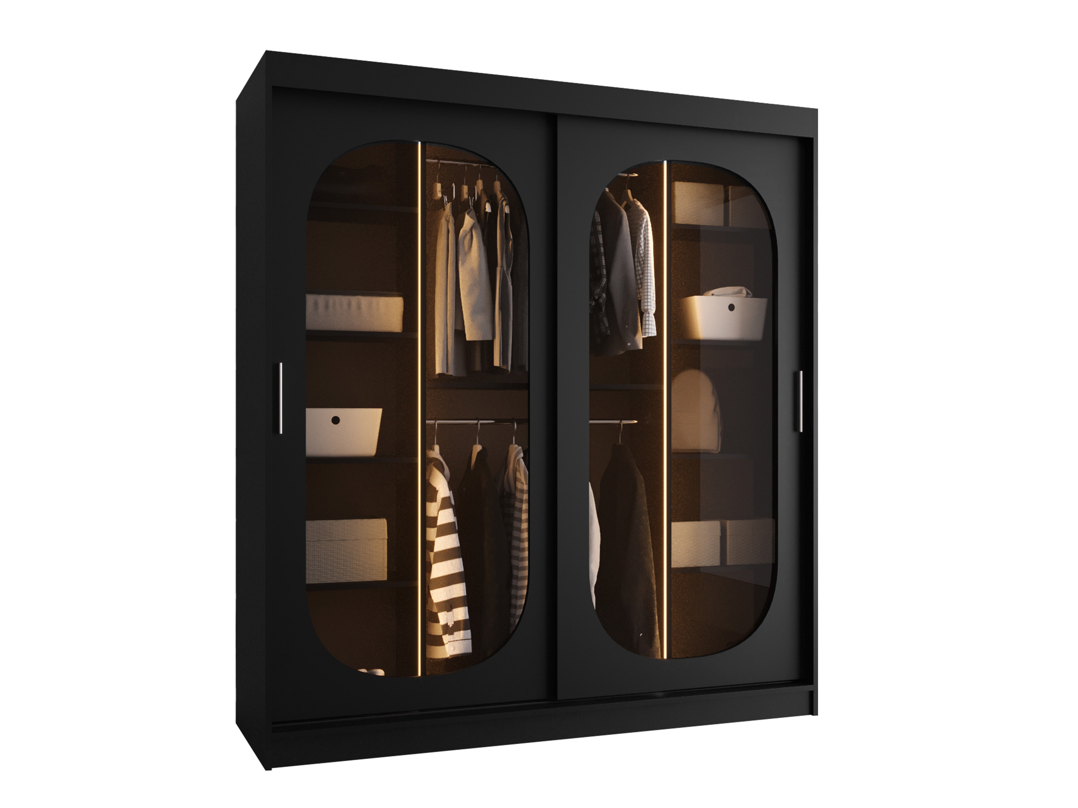 Kledingkast Hartford 520 (Zwart)