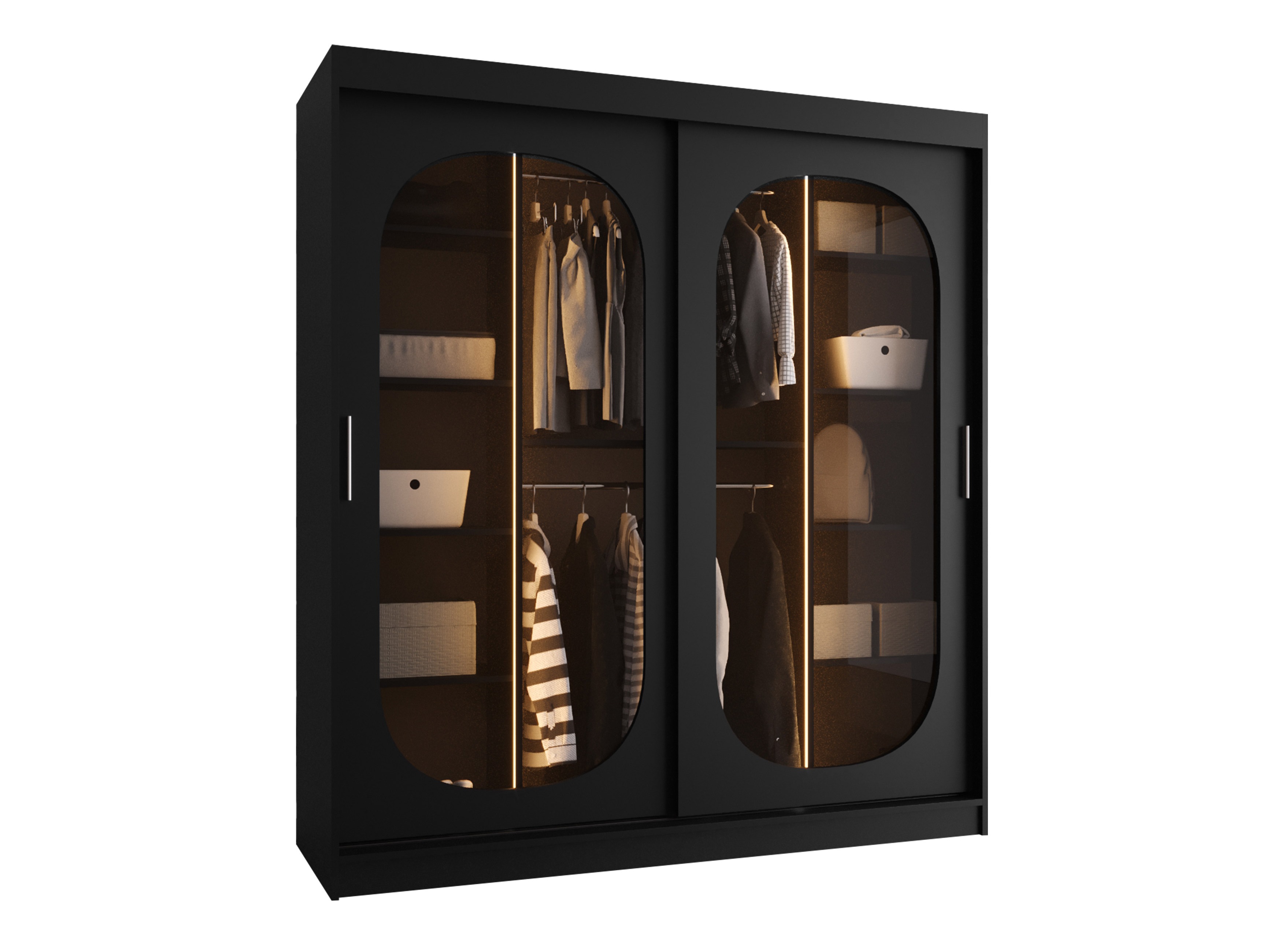 Kledingkast Hartford 520 (Zwart)