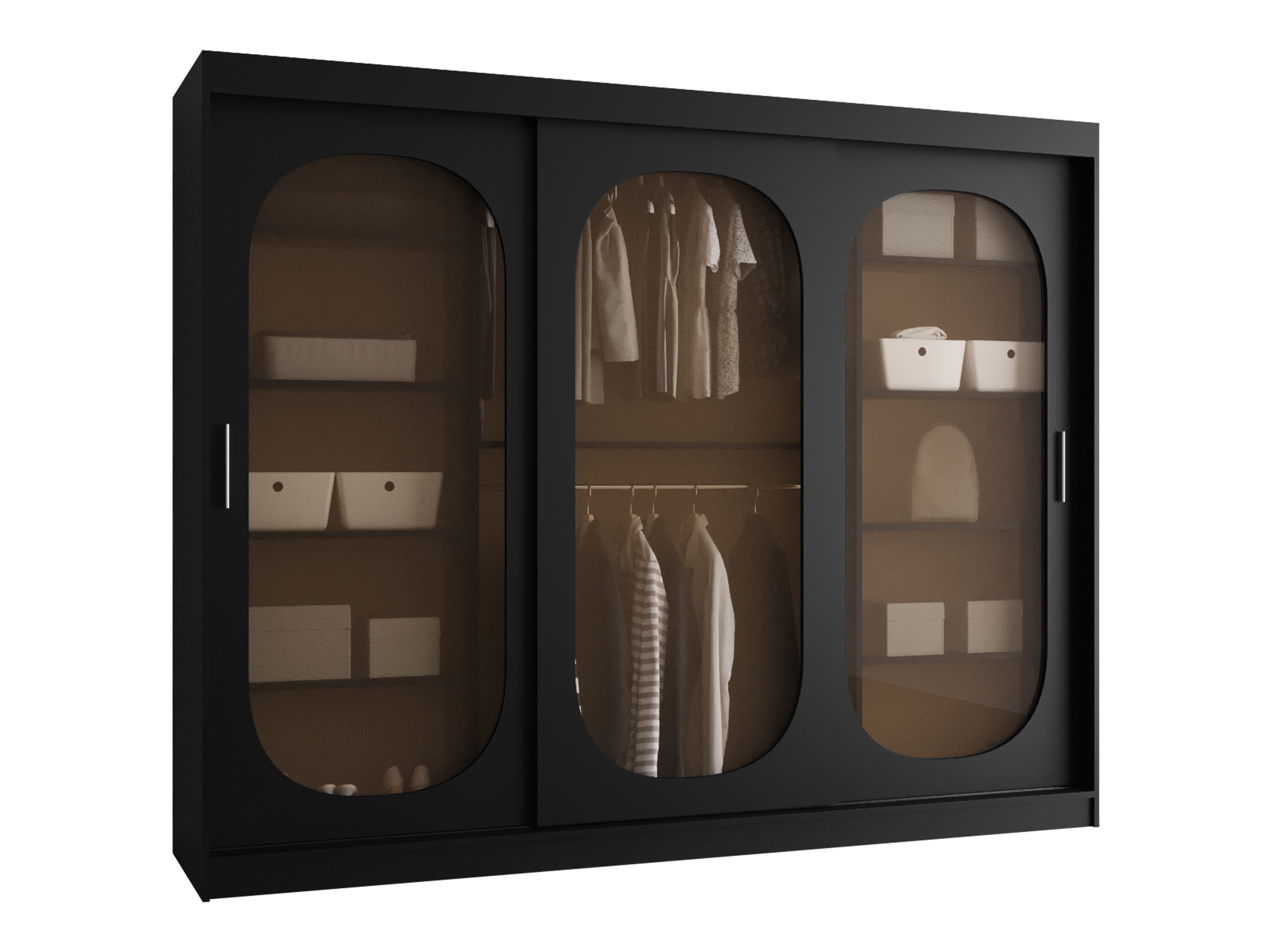 Kledingkast Hartford 522 (Zwart)