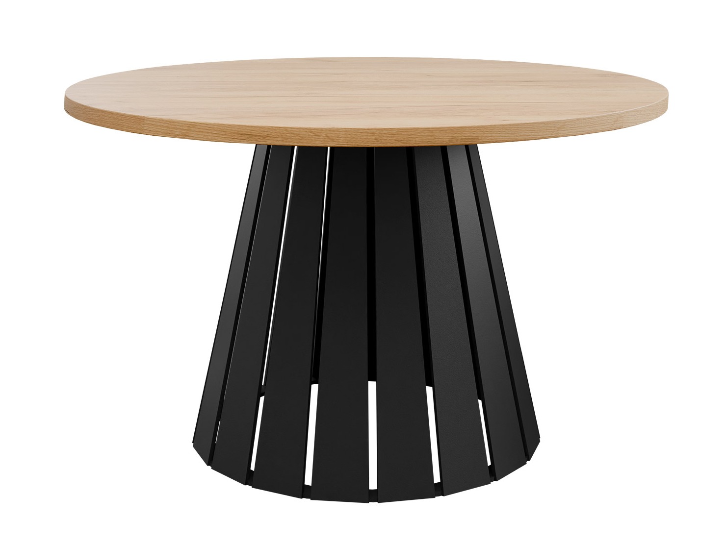 Salontafel Oswego 134 (Zwart + Eiken)