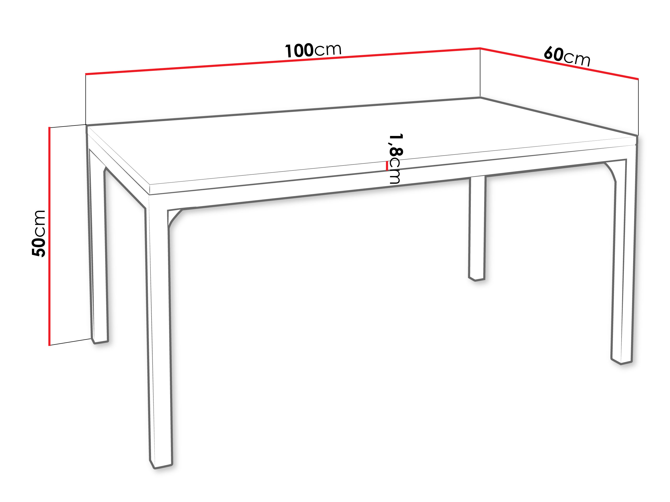 Salontafel Oswego 138 (Notenhout + Zwart)