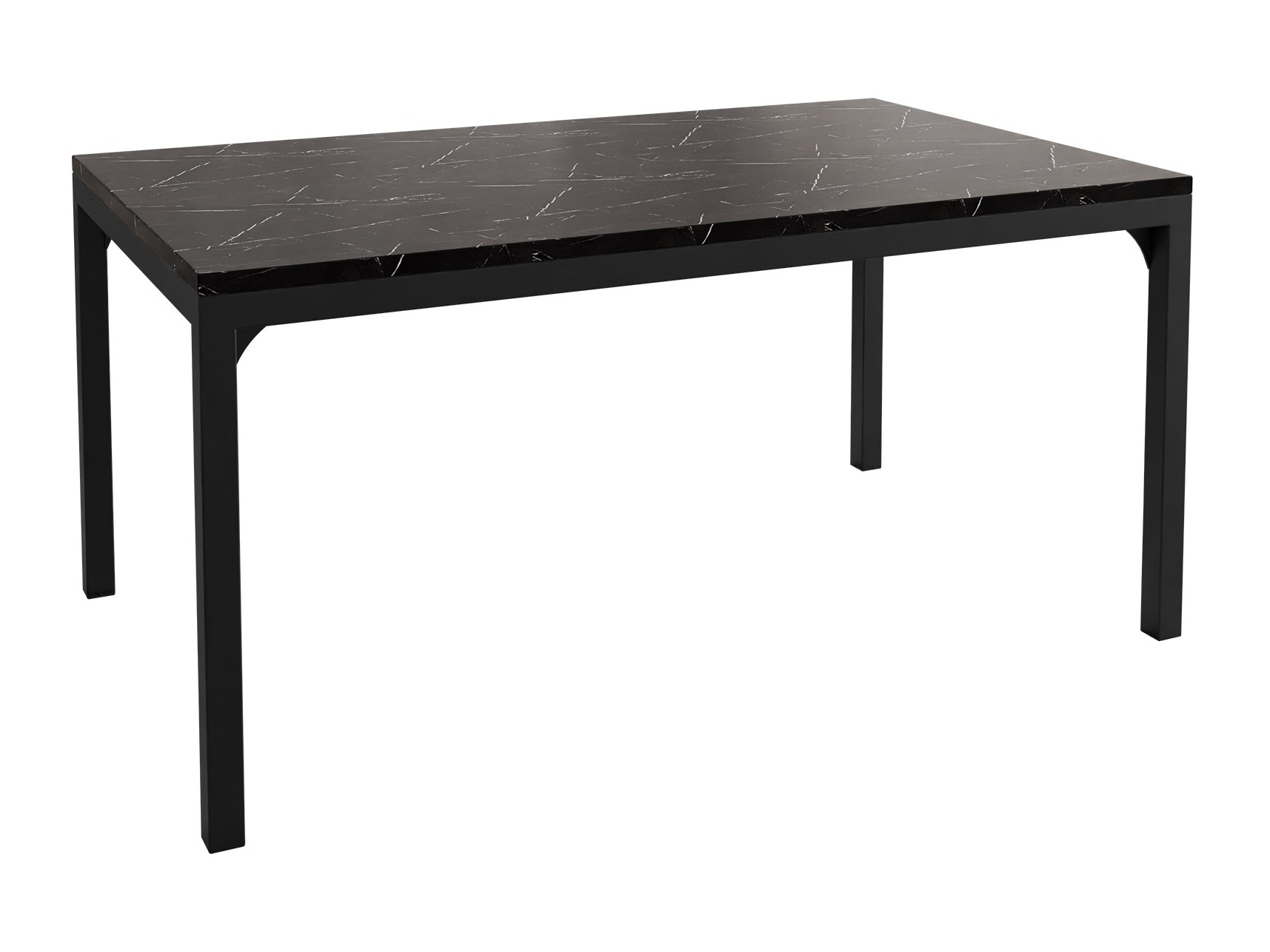 Salontafel Oswego 138 (Zwart marmer + Zwart)