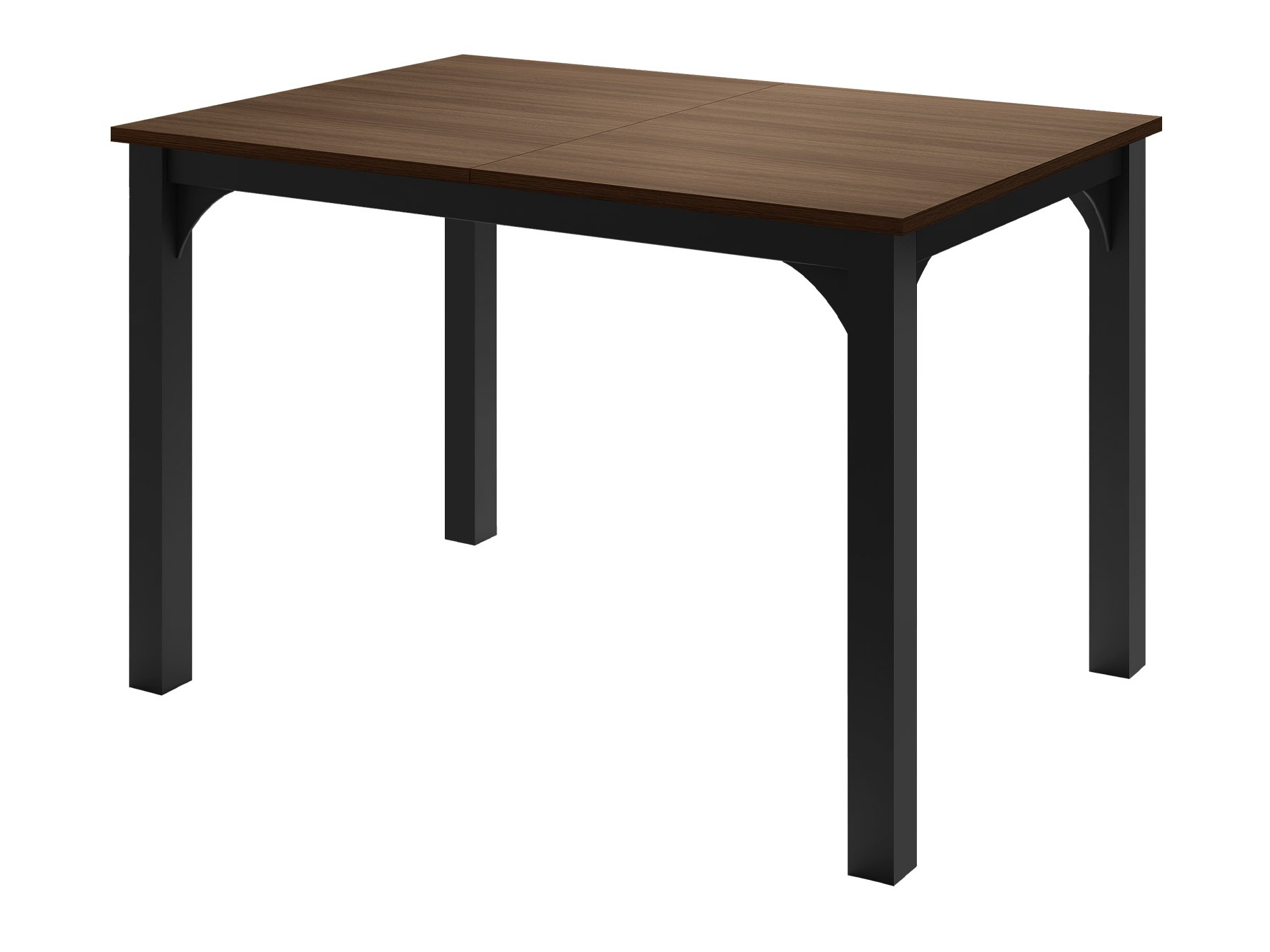 Tafel Oswego 135 (Notenhout + Zwart)