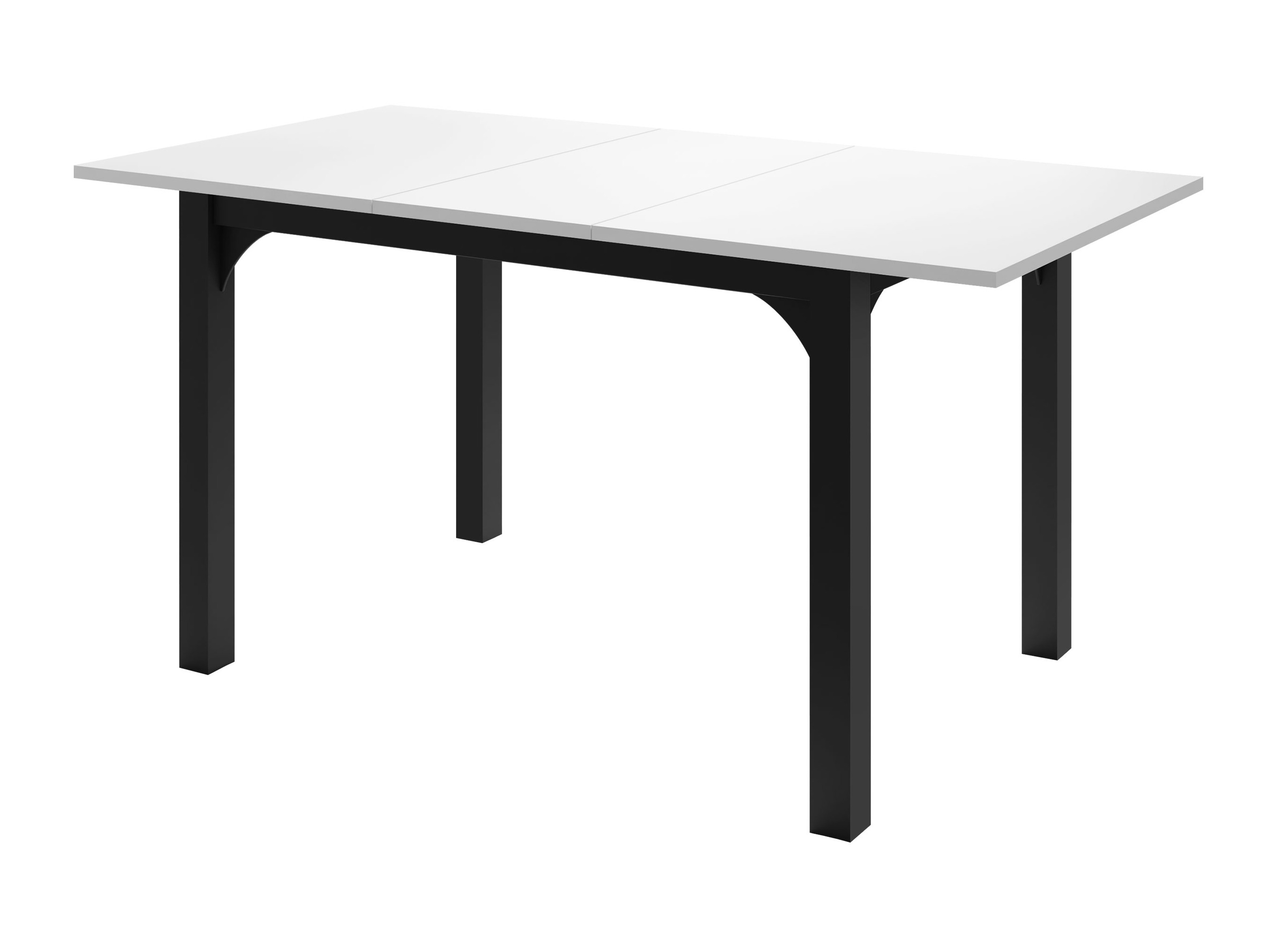 Tafel Oswego 135 (Zwart marmer + Zwart)