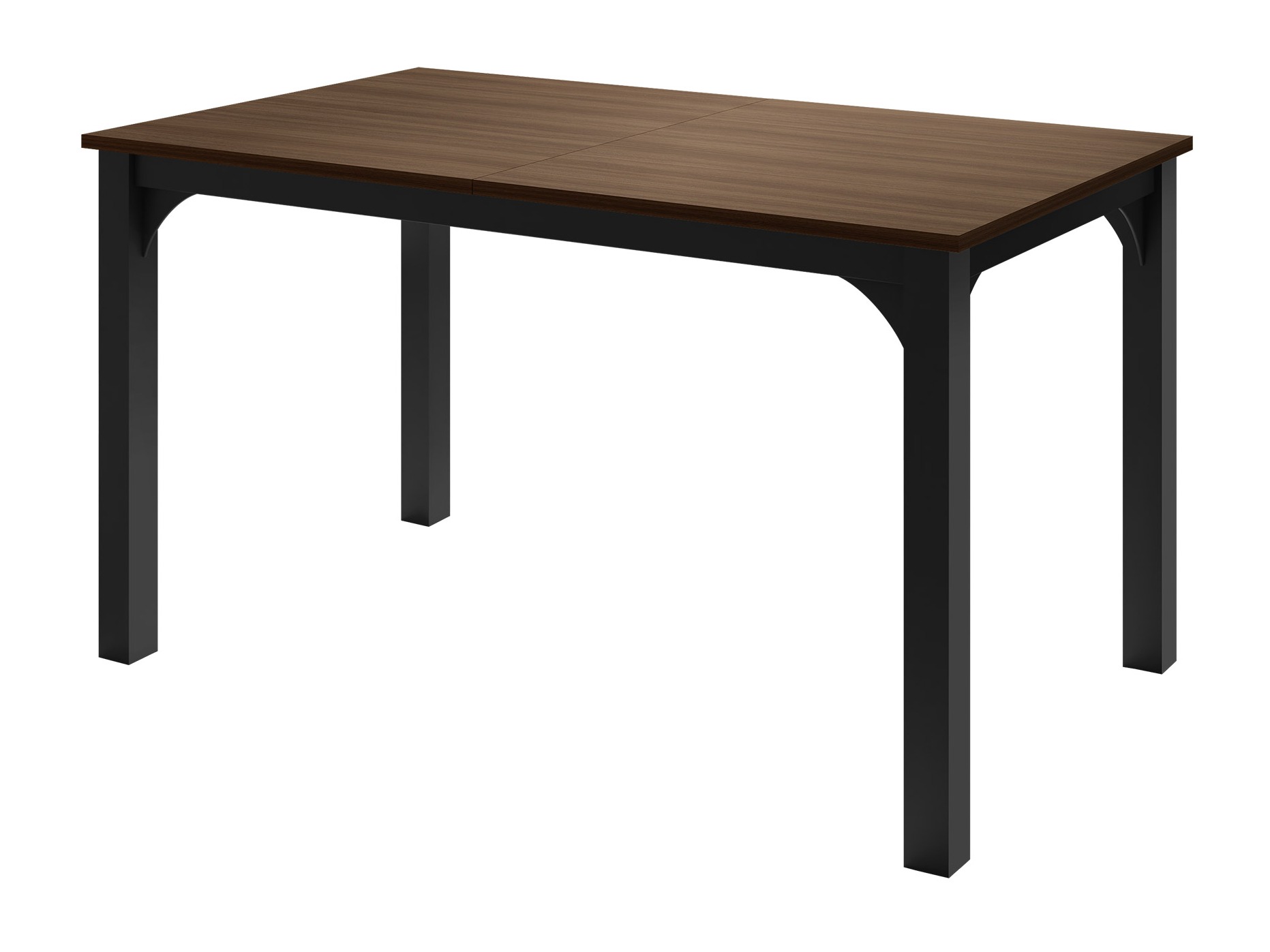 Tafel Oswego 136 (Notenhout + Zwart)