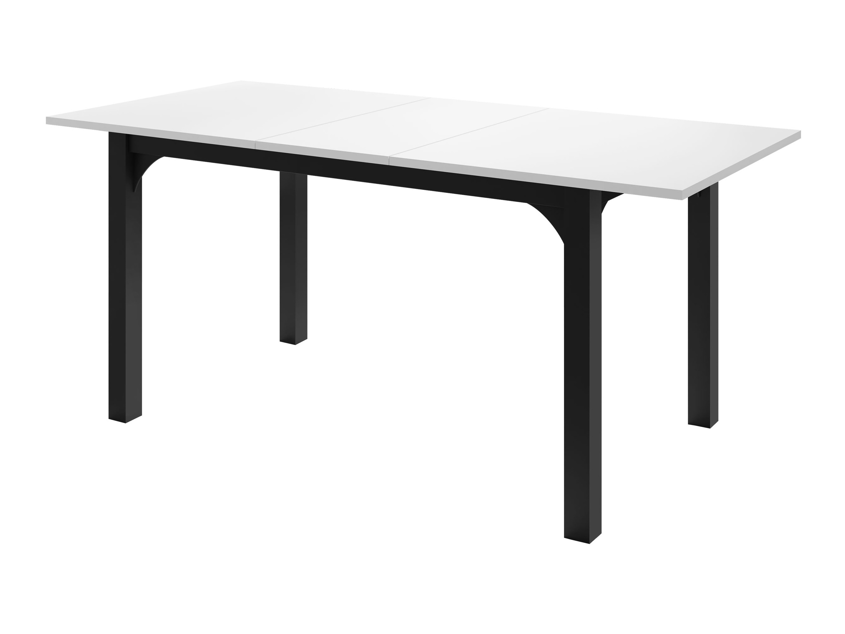 Tafel Oswego 136 (Notenhout + Zwart)