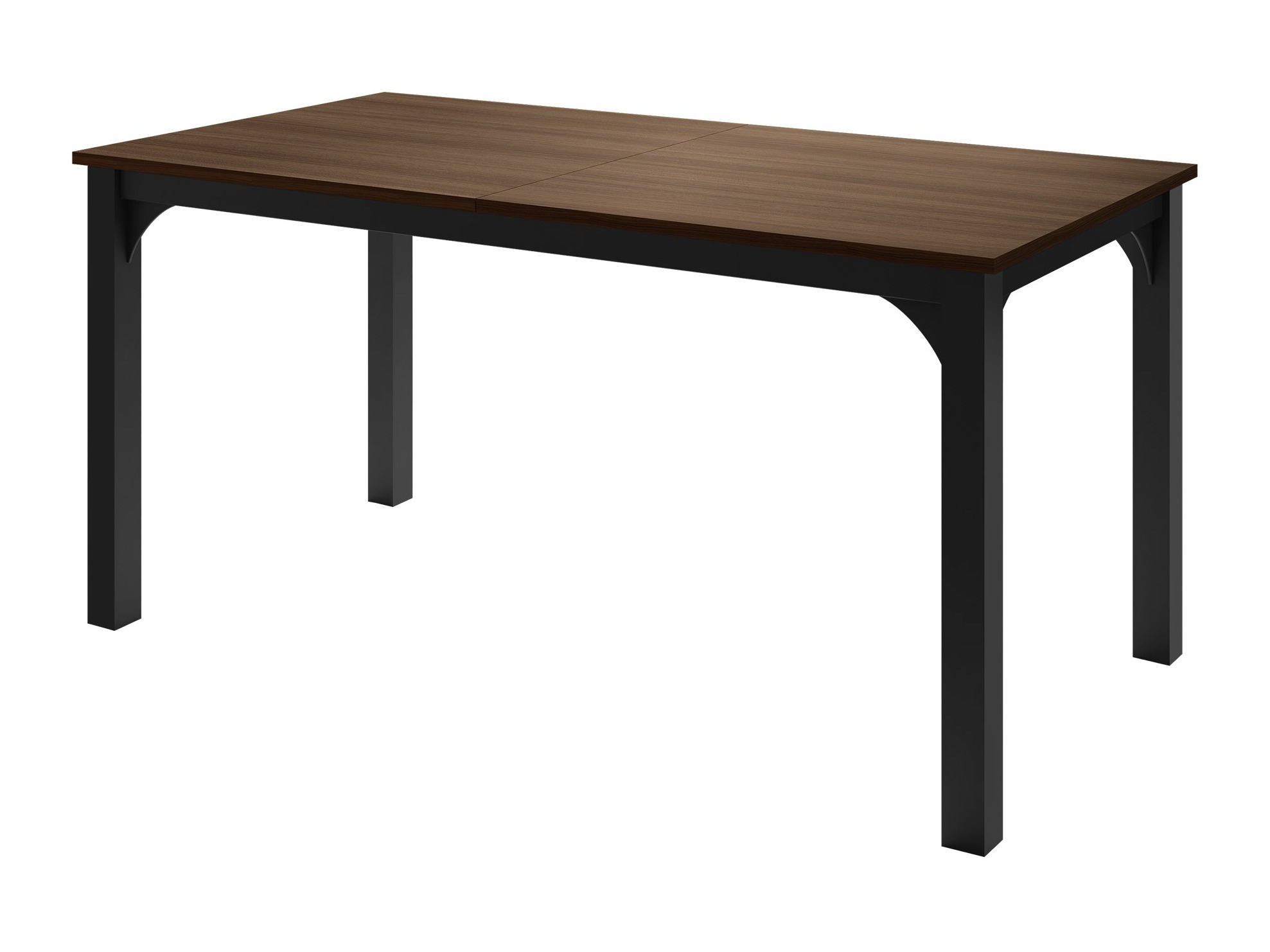 Tafel Oswego 137 (Notenhout + Zwart)