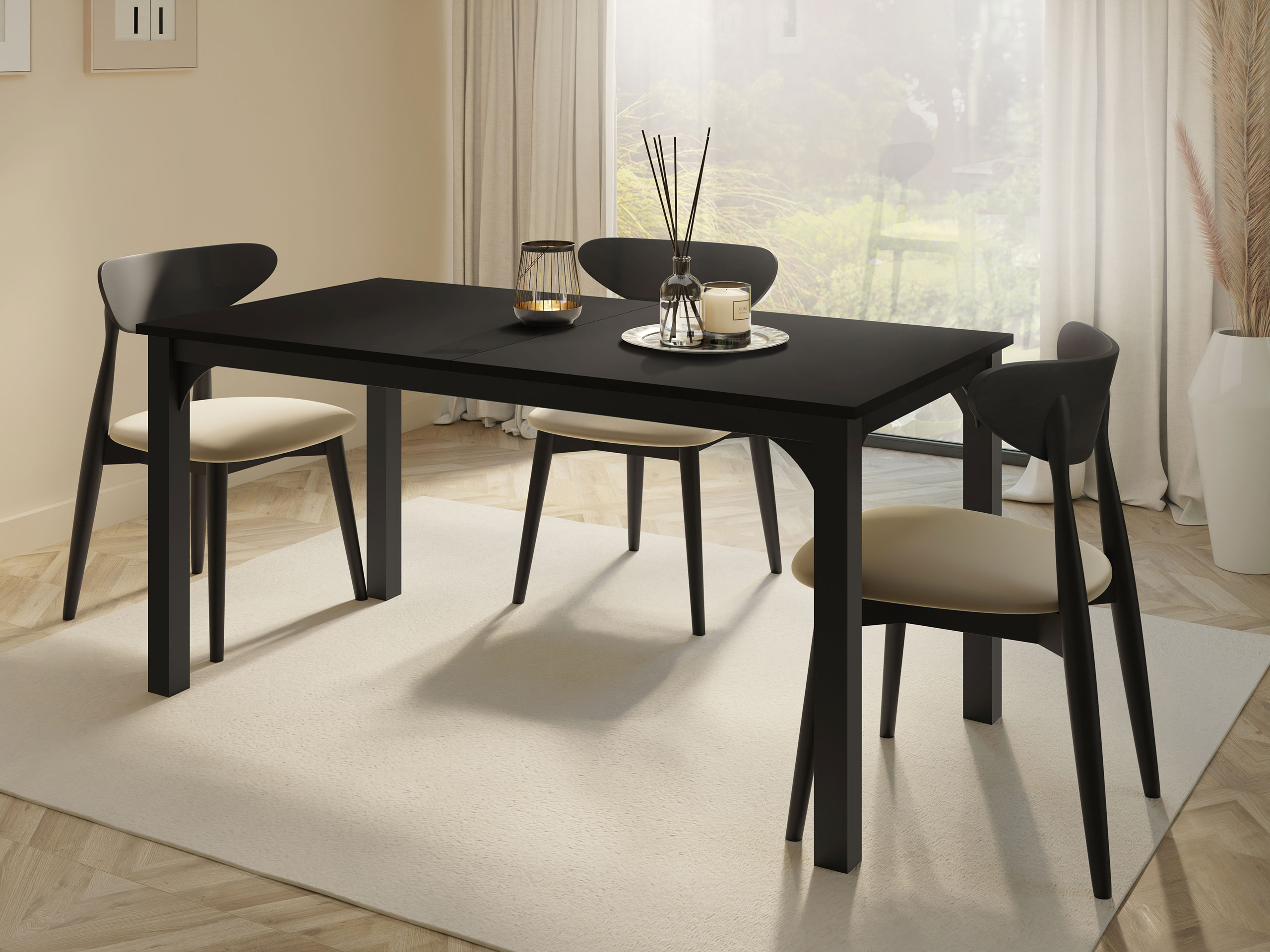Tafel Oswego 137 (Zwart)