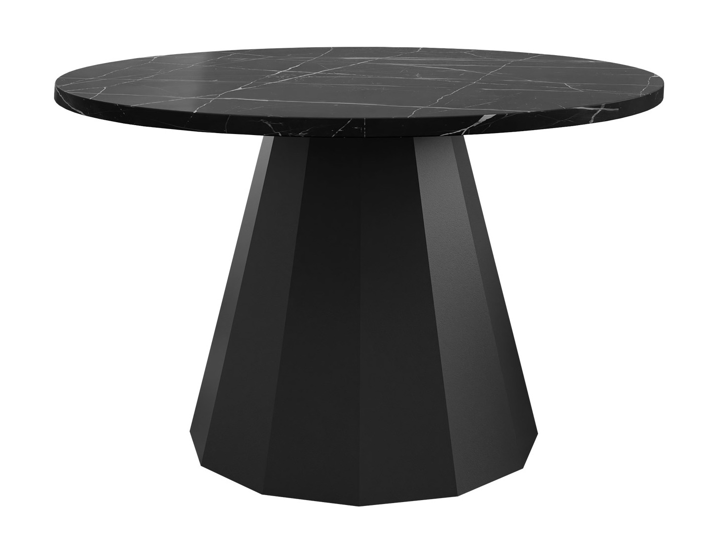 Salontafel Oswego 139 (Zwart + Zwart marmer)