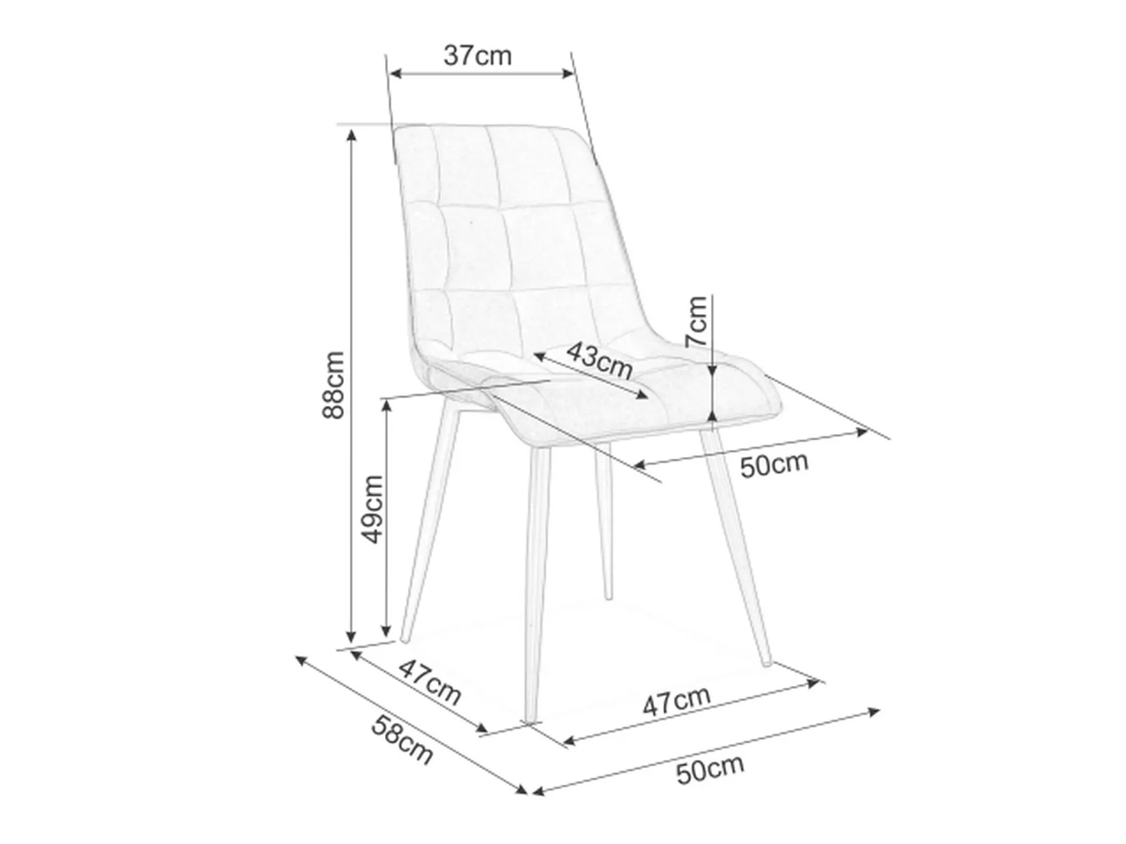 Stoel Detroit 770 (Zwart)