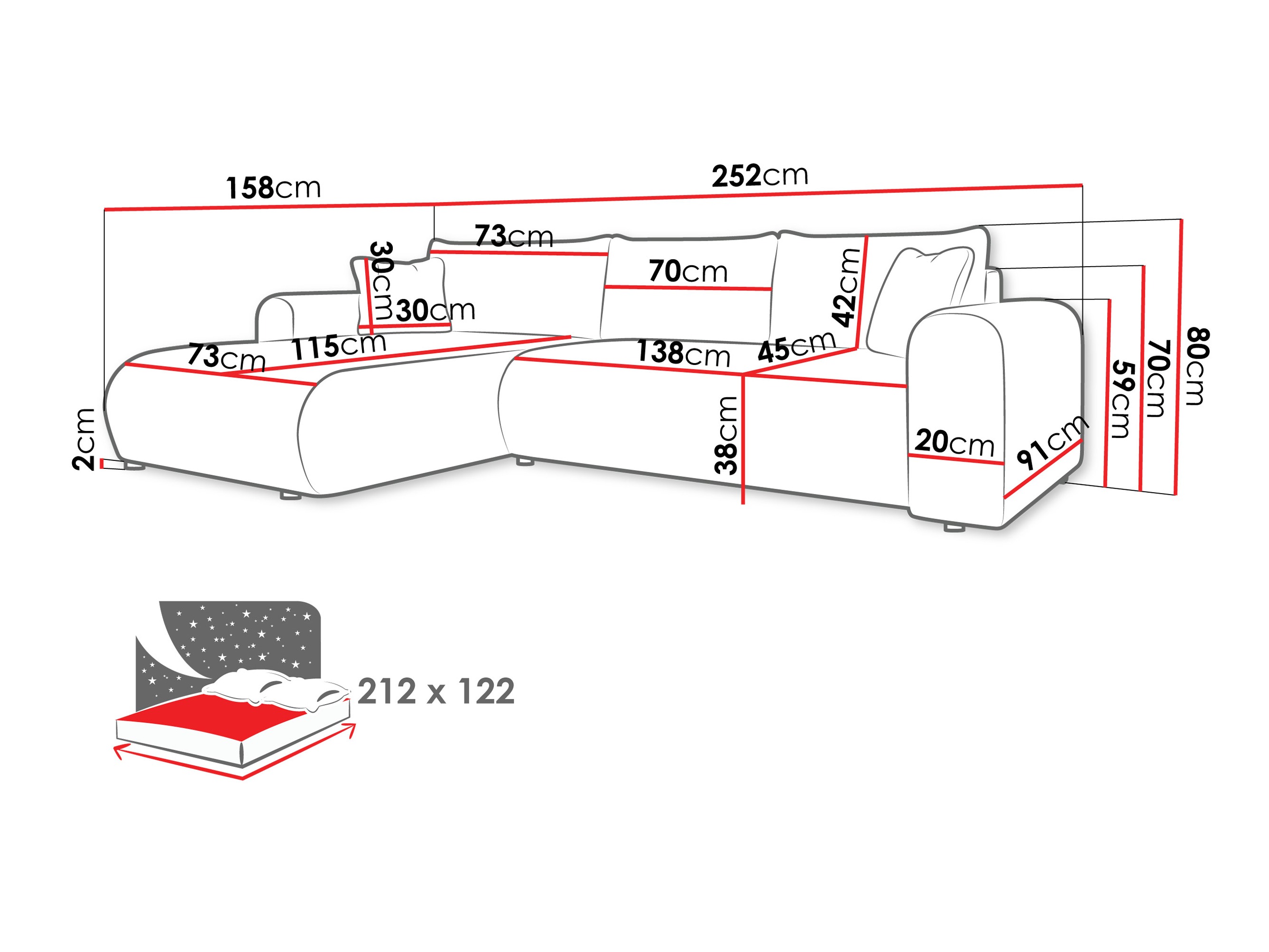 Hoekbank Comfivo 449 (Poso 14)