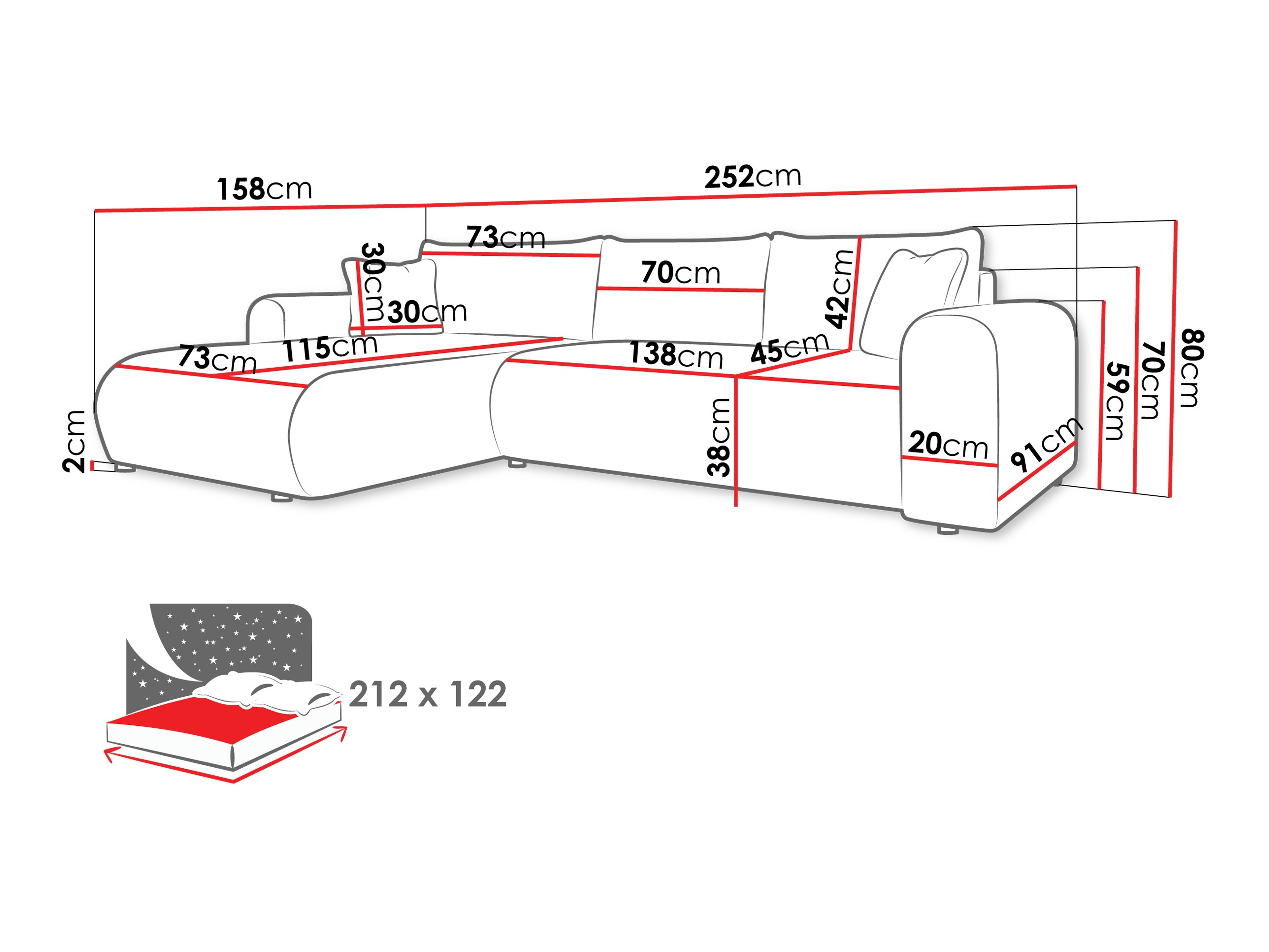 Hoekbank Comfivo 449 (Taro 57)
