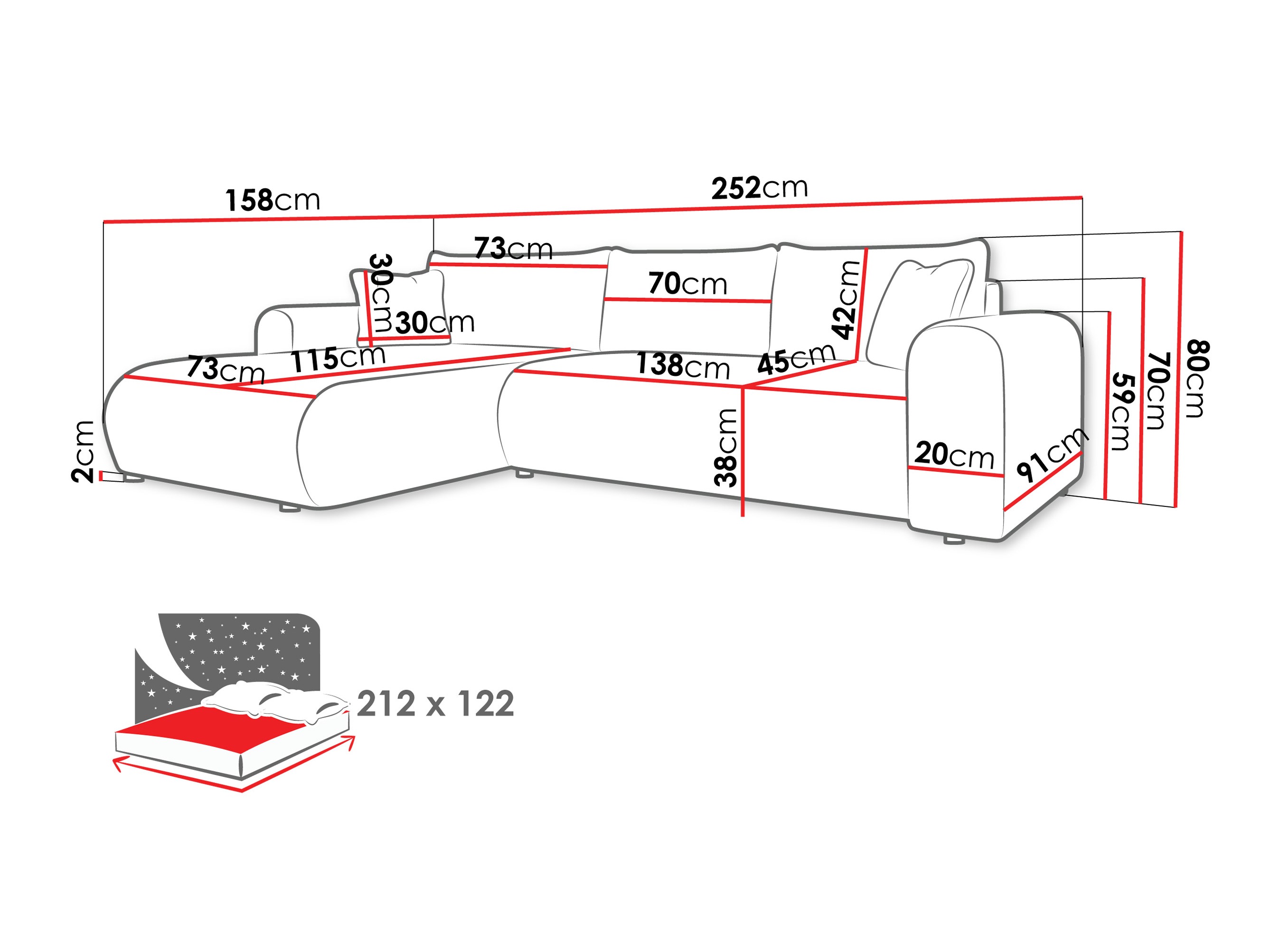 Hoekbank Comfivo 449 (Wave 05)