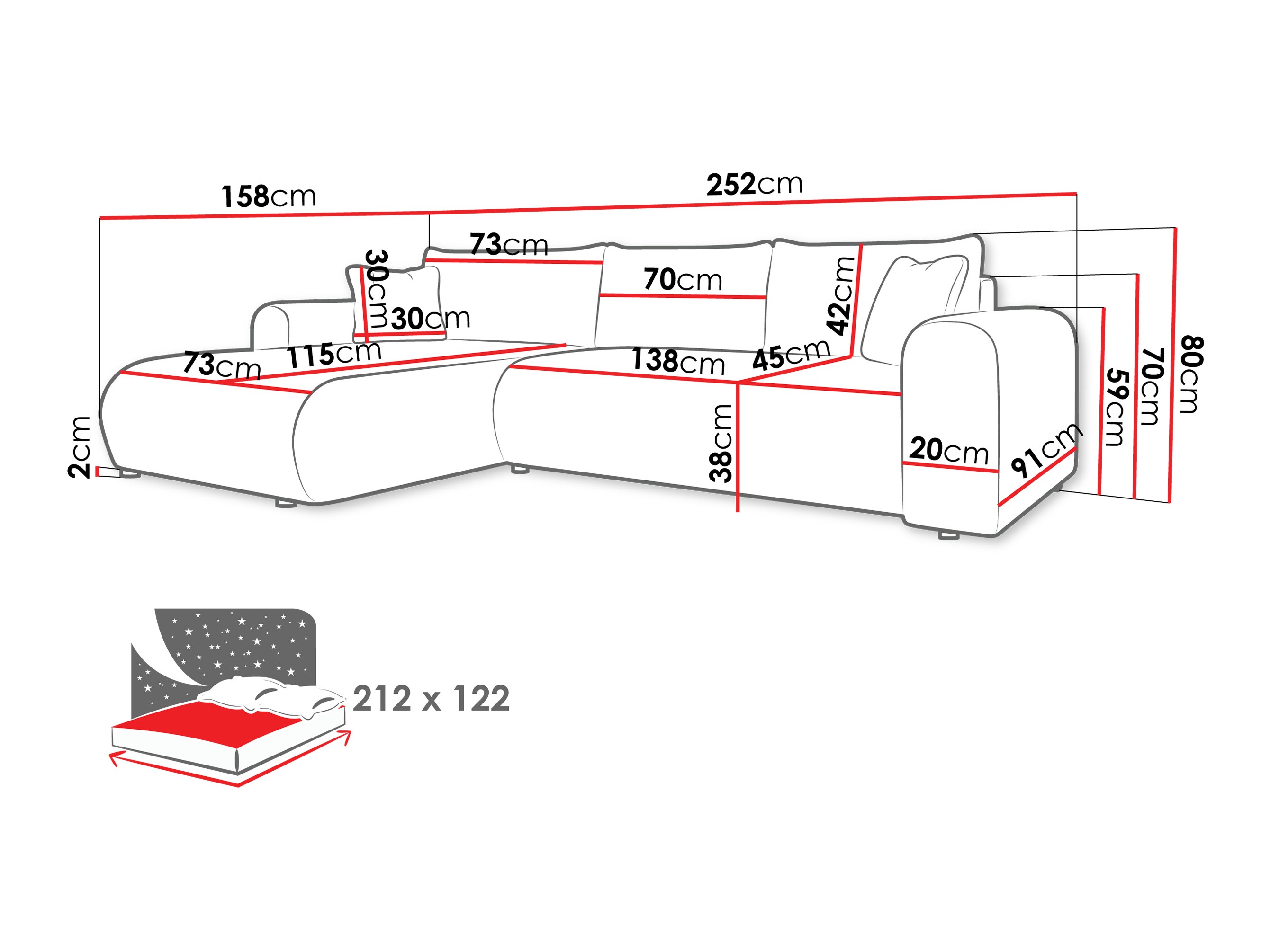 Hoekbank Comfivo 449 (Wave 09)