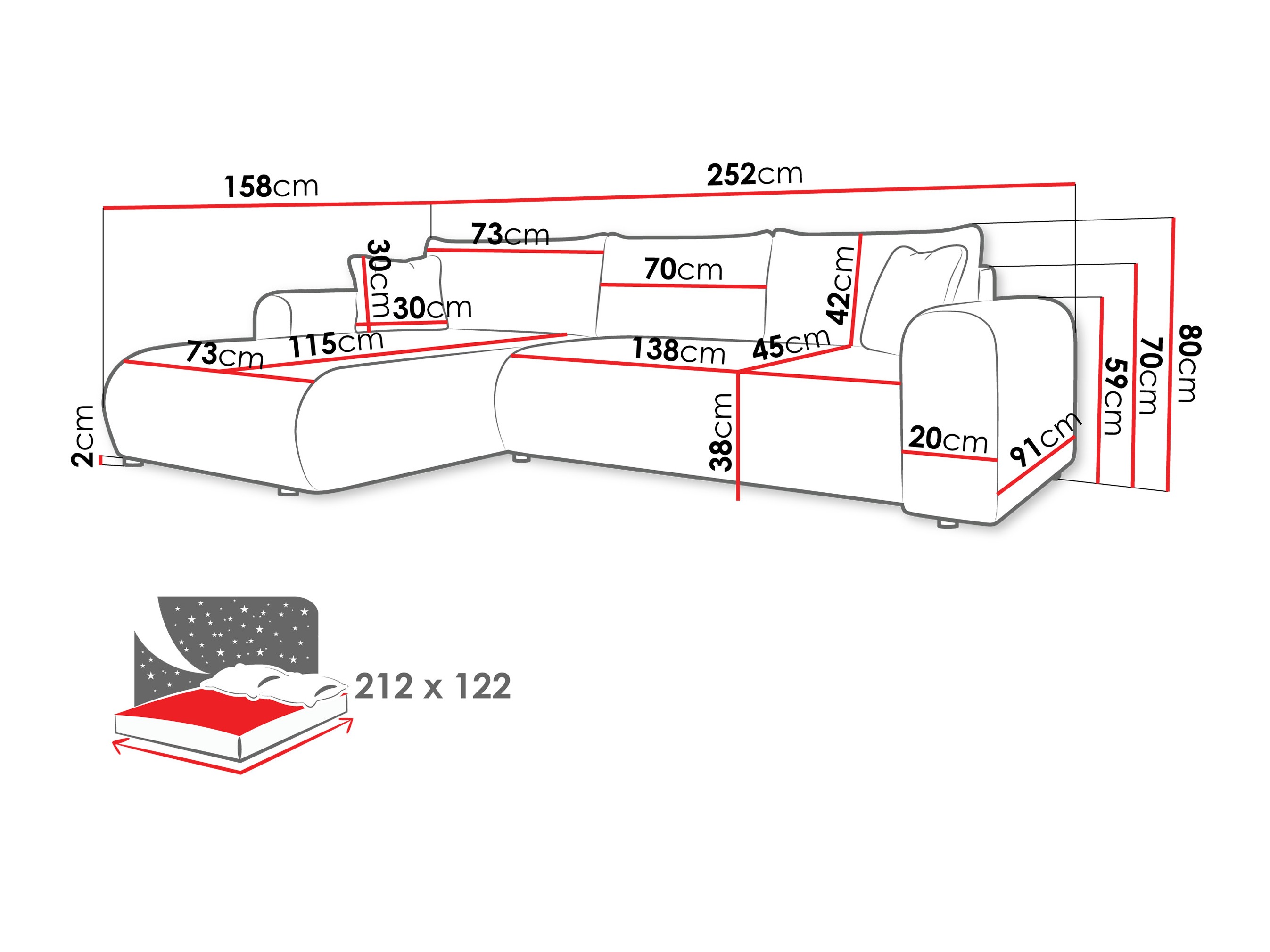 Hoekbank Comfivo 449 (Wave 15)