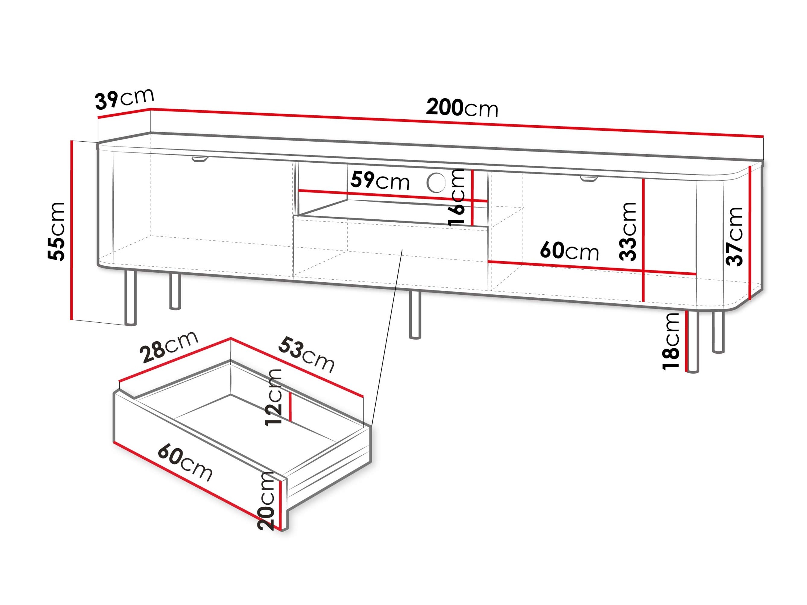 TV-meubel Tebeni 101