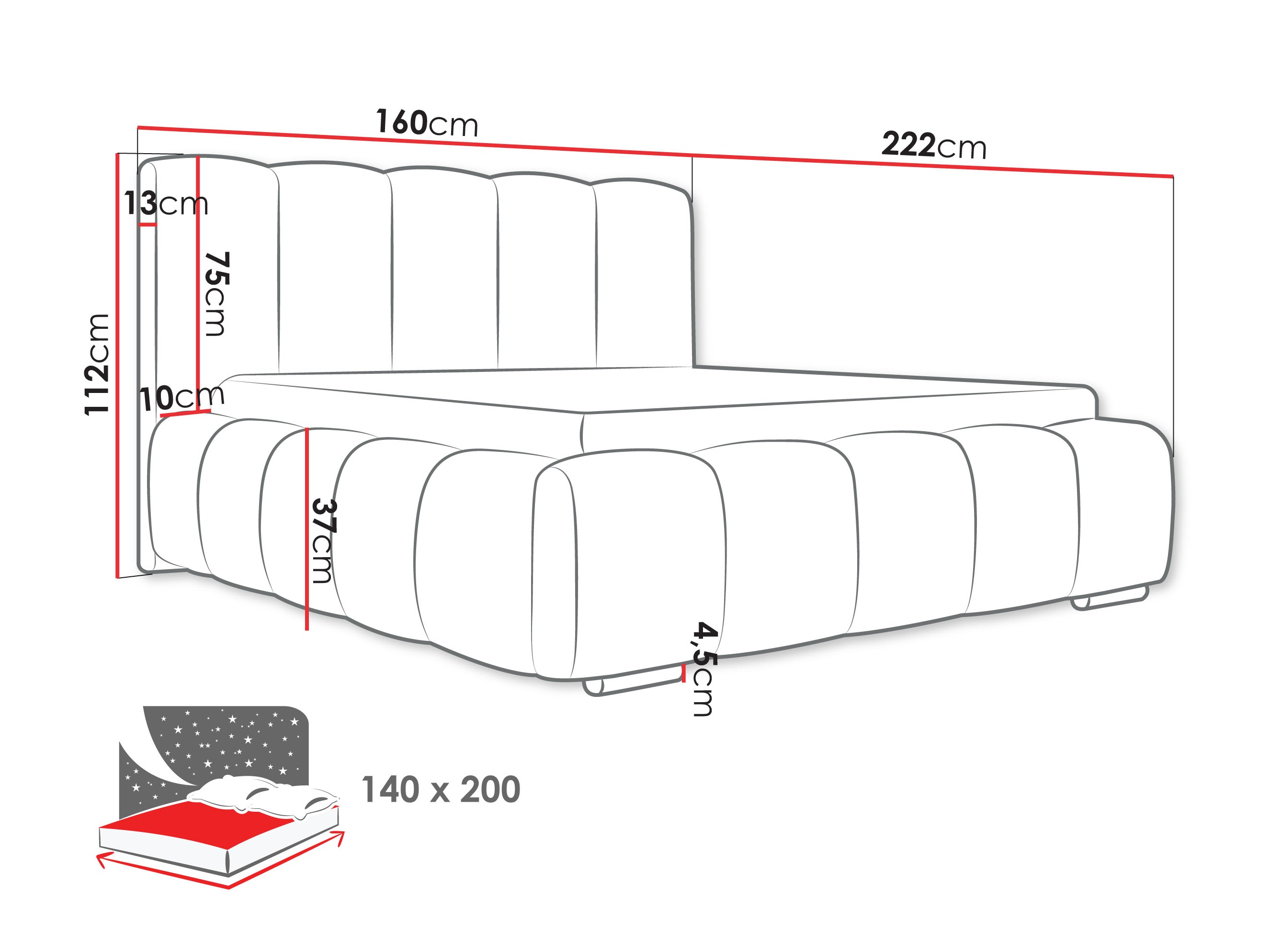Bed TrendyNest 106 (Abriamo 4)
