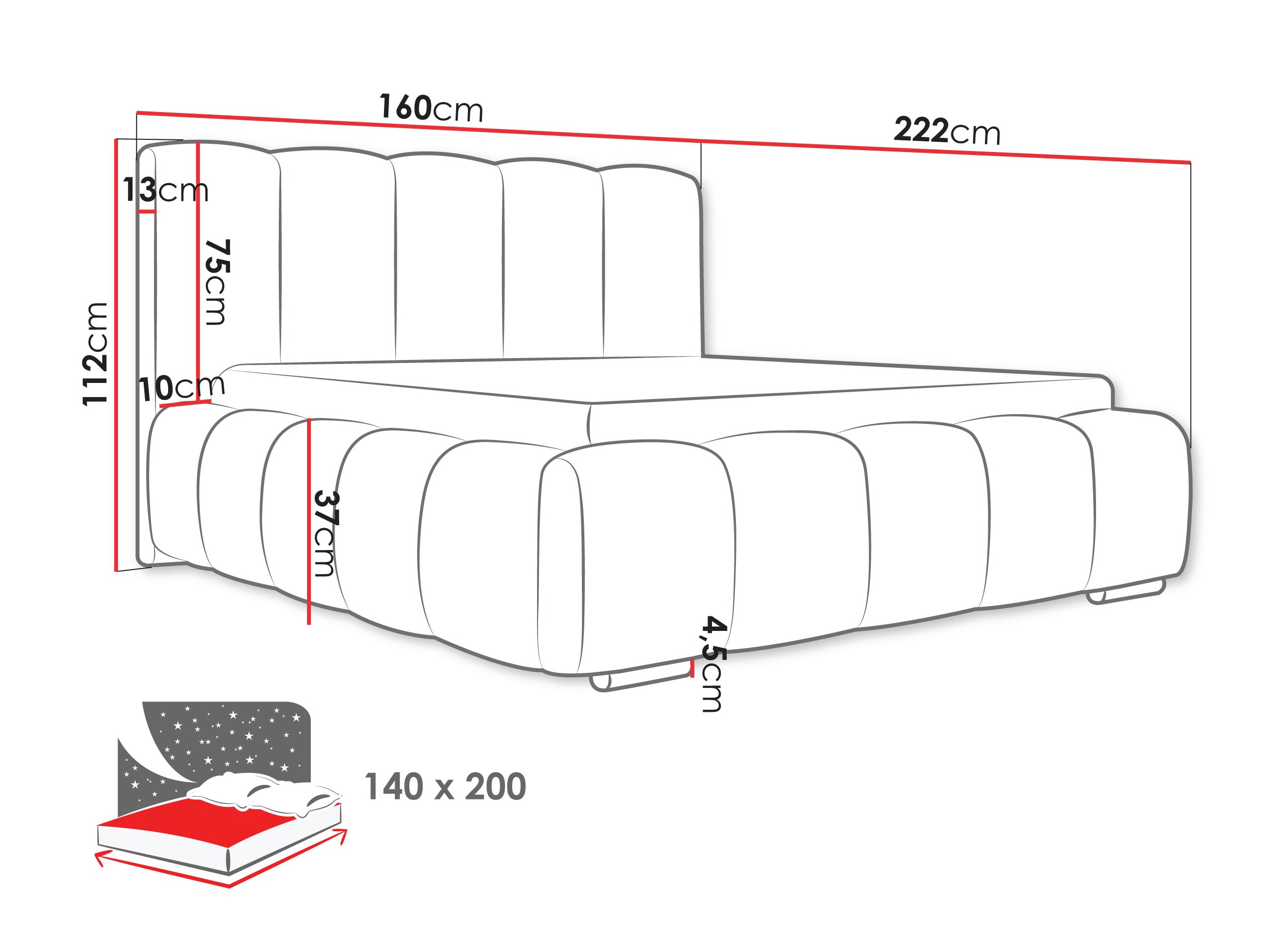 Bed TrendyNest 106 (Abriamo 9)