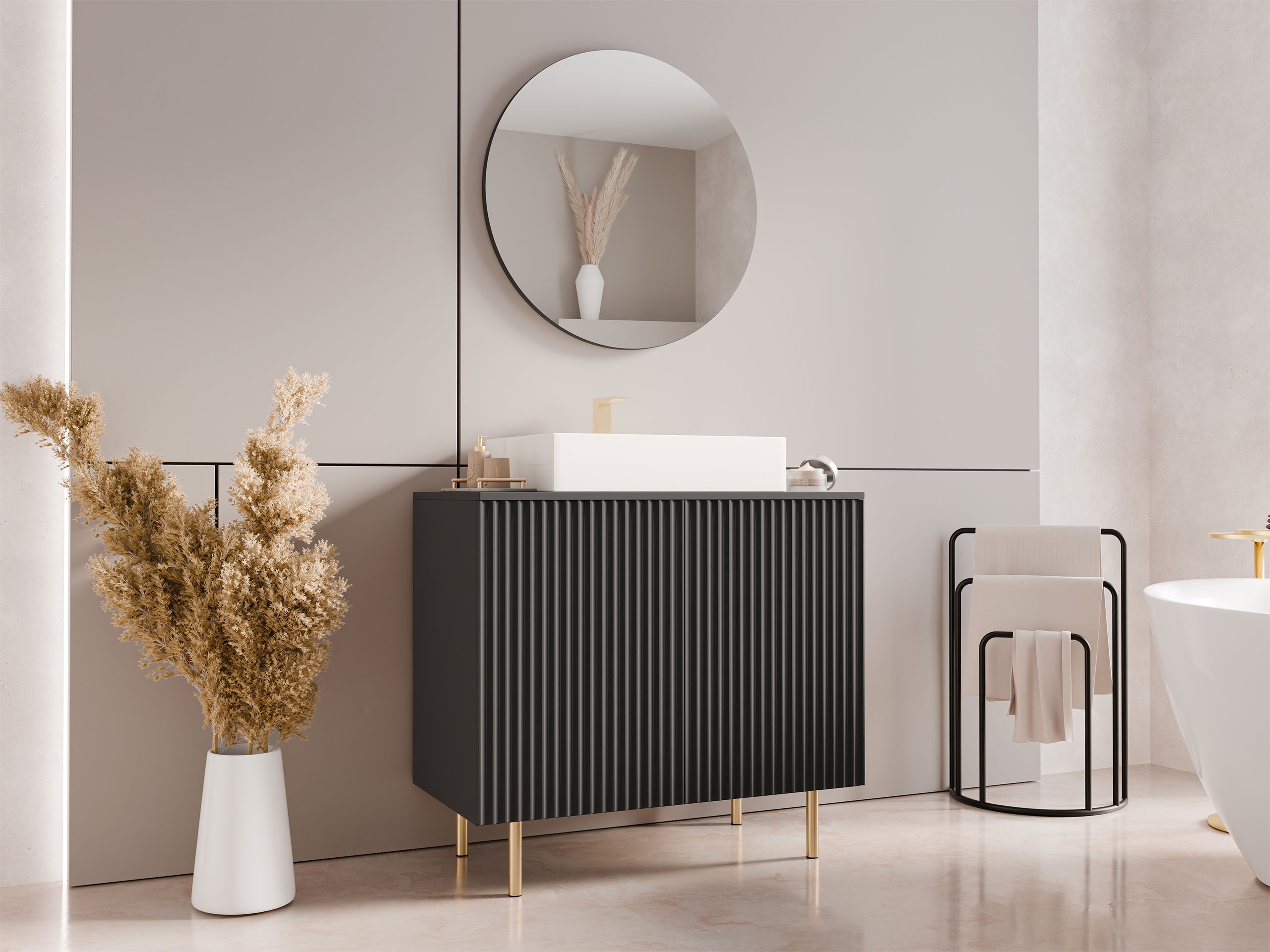 Badkamerset Virdomi 109 (Zwart)