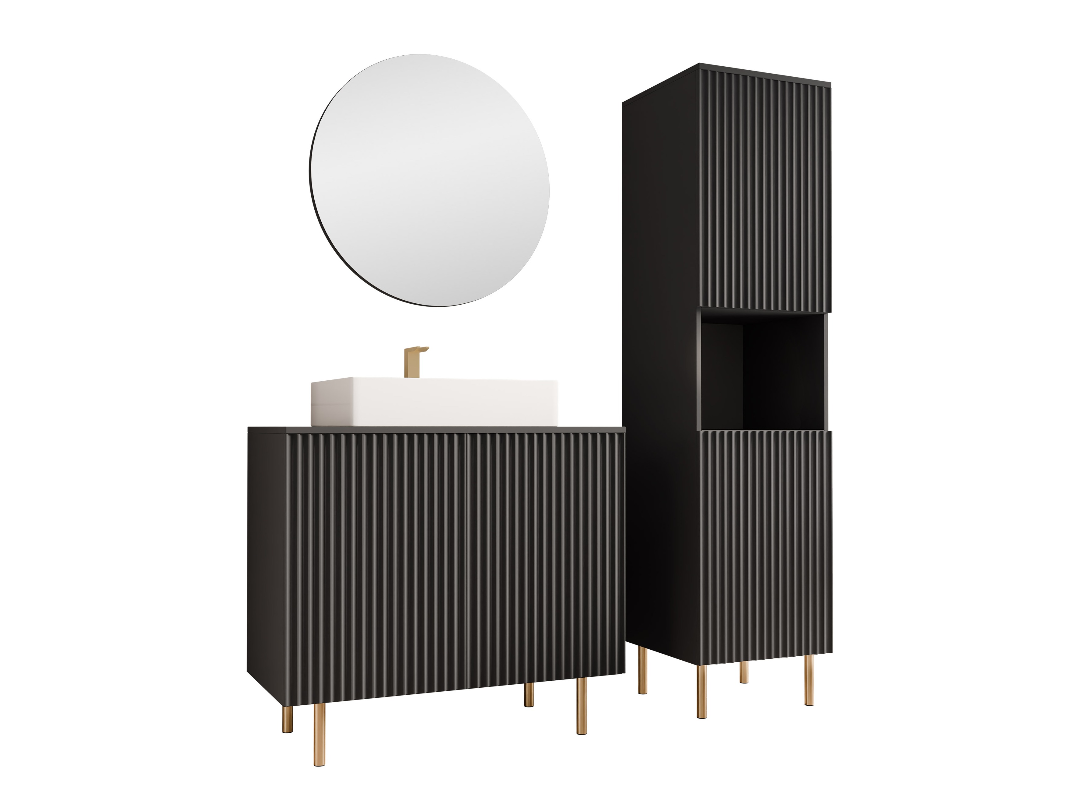 Badkamerset Virdomi 111 (Zwart)