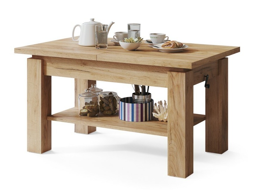 Salontafel transformator Glendale 100 (Ambachtelijke gouden eik)