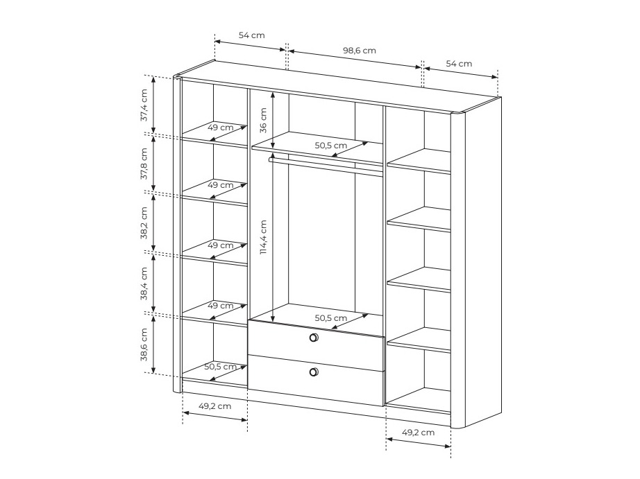 Kledingkast Odesonu 100