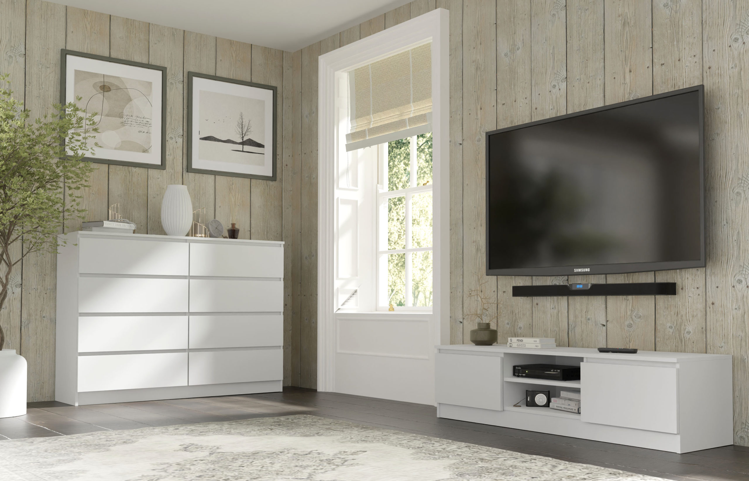 TV-meubel Buffalo 198 (Wit)