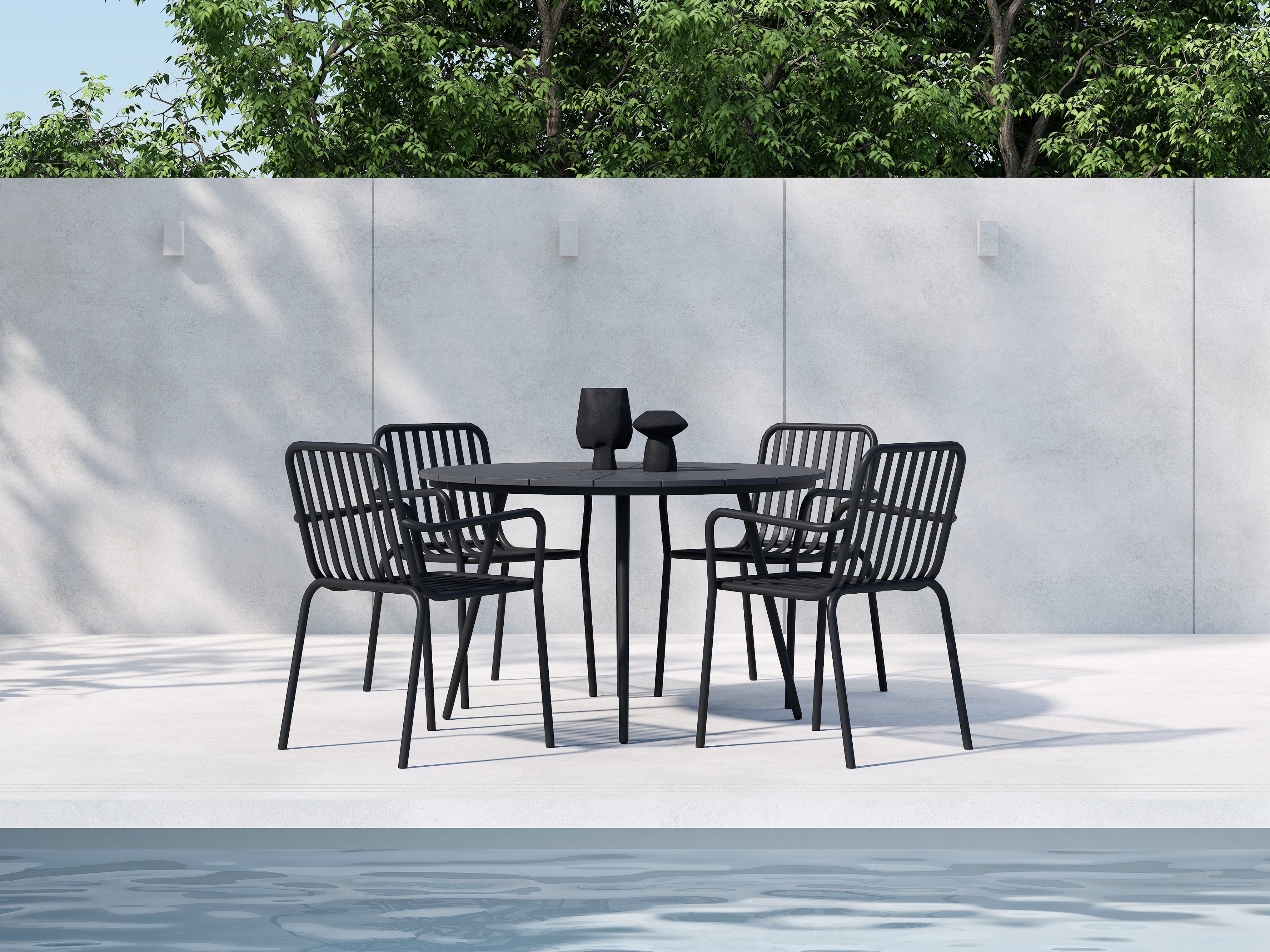 Outdoor tafel Dallas 4858 (Zwart)