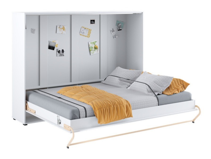 Muurbed Concept Pro Lenart IV (Wit + Glanzend wit)