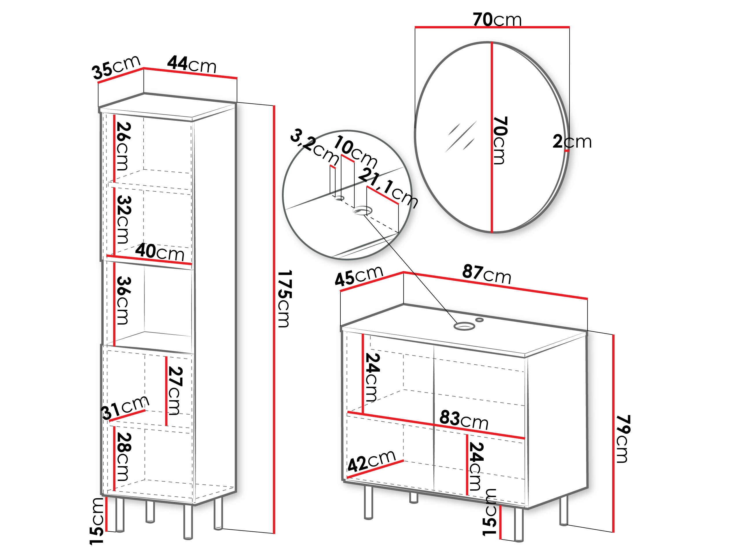 Badkamerset Virdomi 111 (Kasjmier)