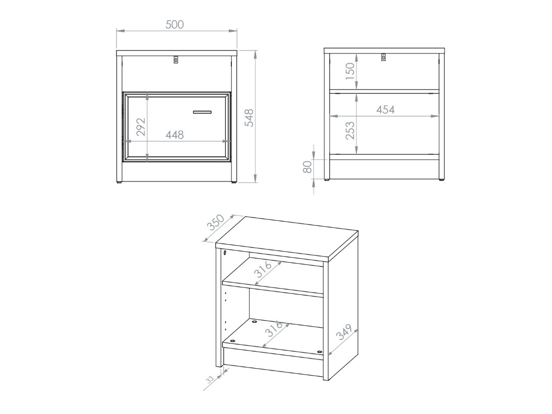 Nachtkastje Avibale 106