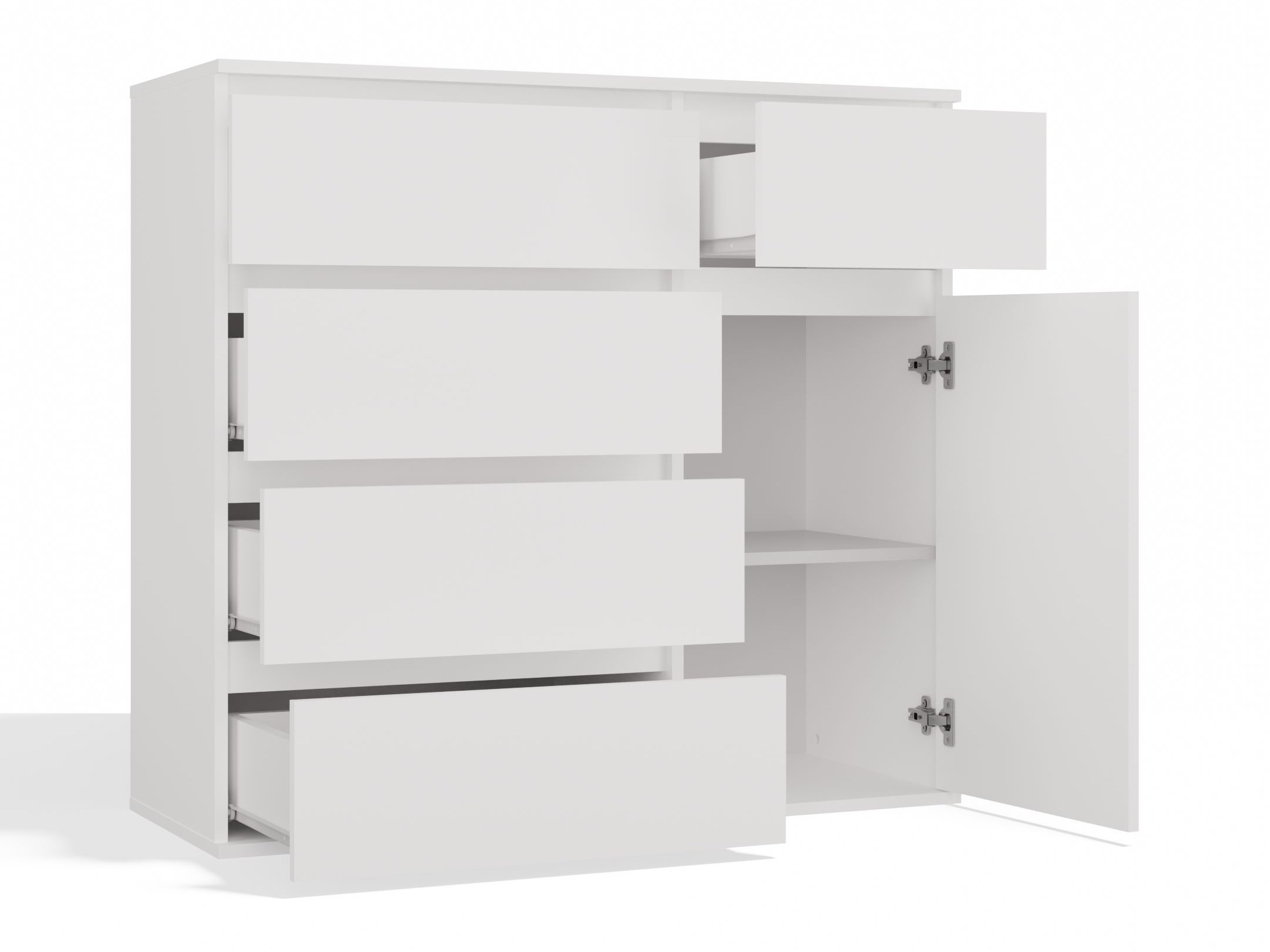 Ladekast Elbvelu 136 (Wit)