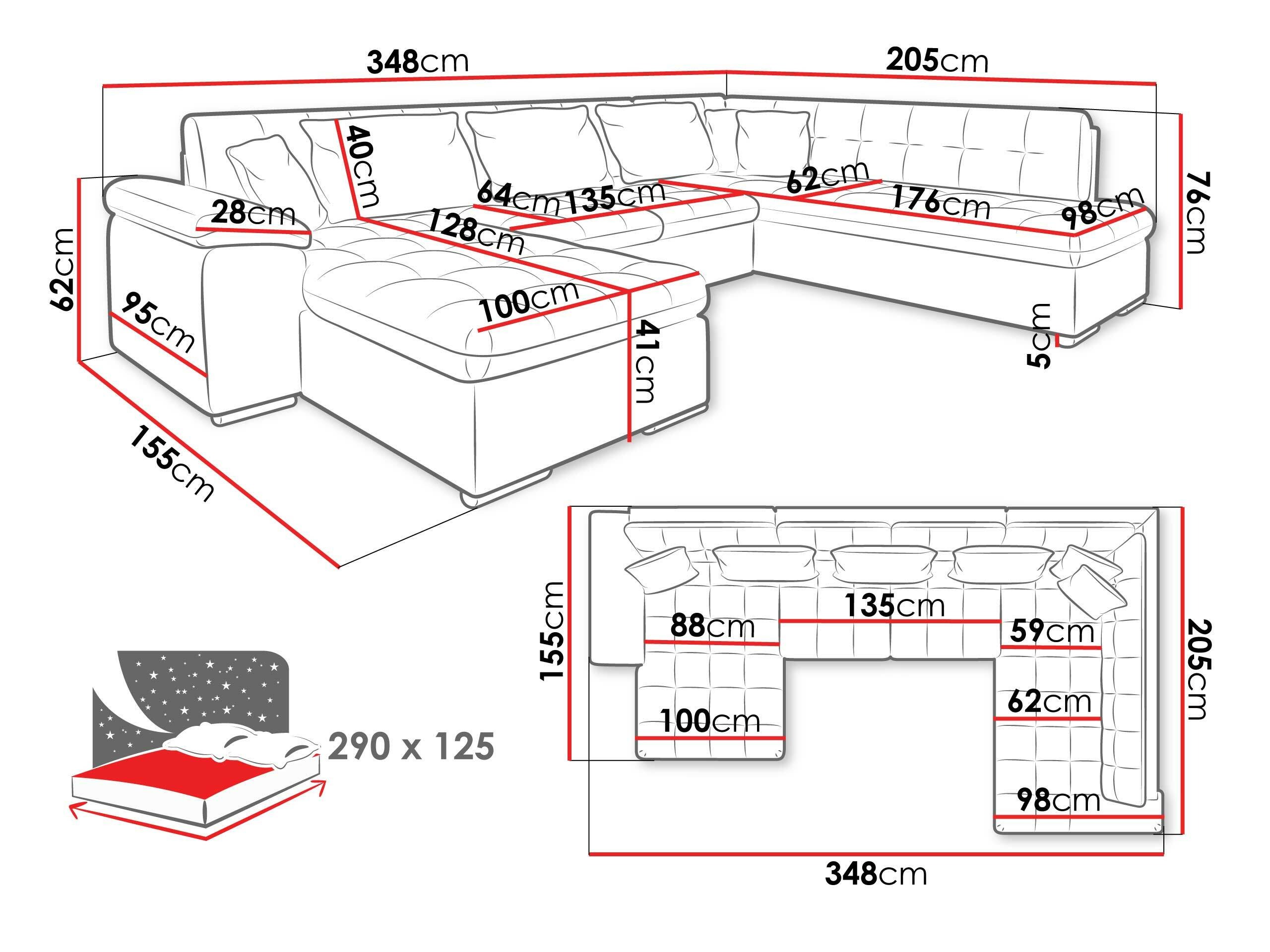 Hoekbank Comfivo 114 (Links)